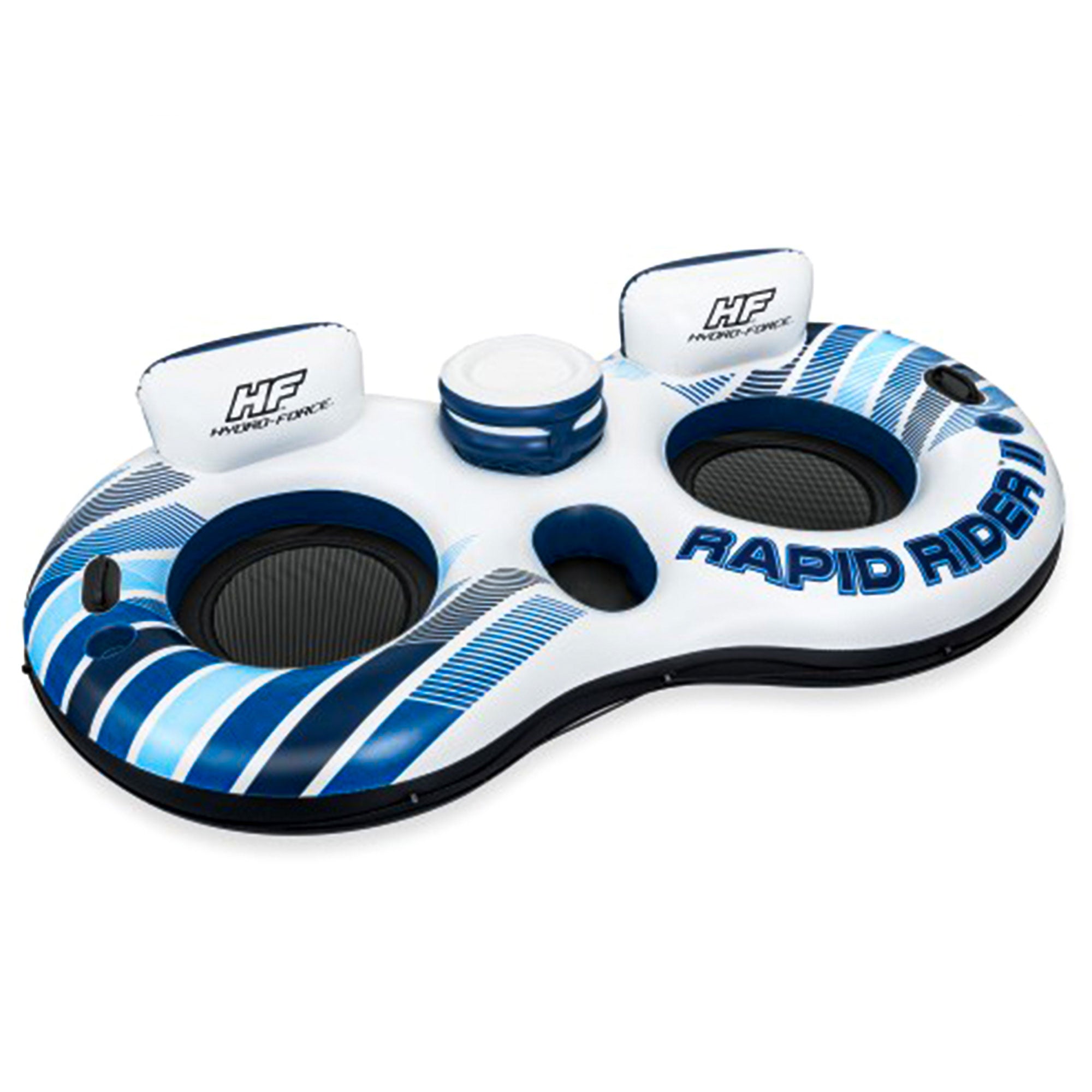 Bestway Hydro-Force Rapid Rider 4 Person Lounger and Double Water Tubes (2 Pack) - VMInnovations