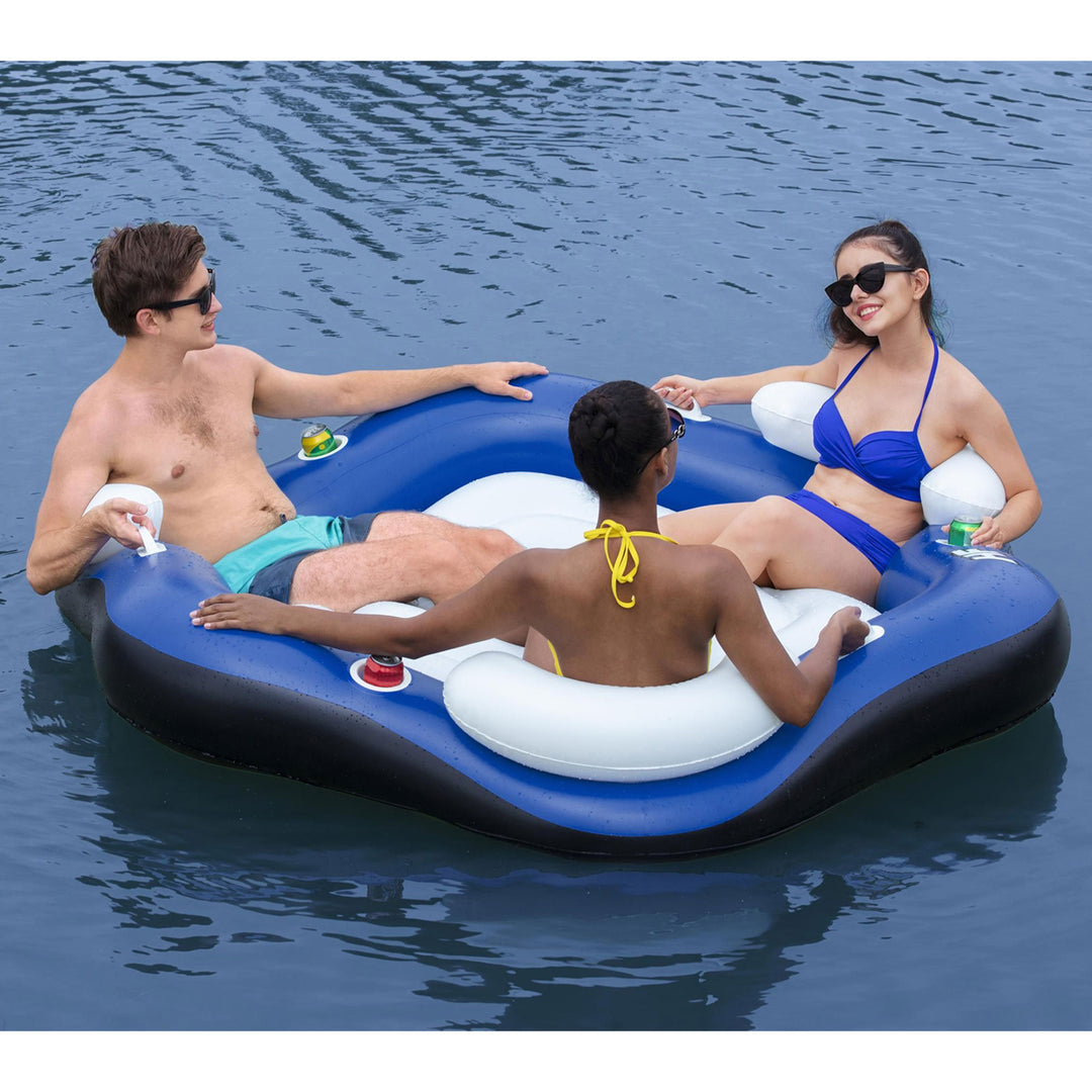 Bestway Hydro-Force X3 Innertube and Tropical Breeze Party Island Water Floats - VMInnovations