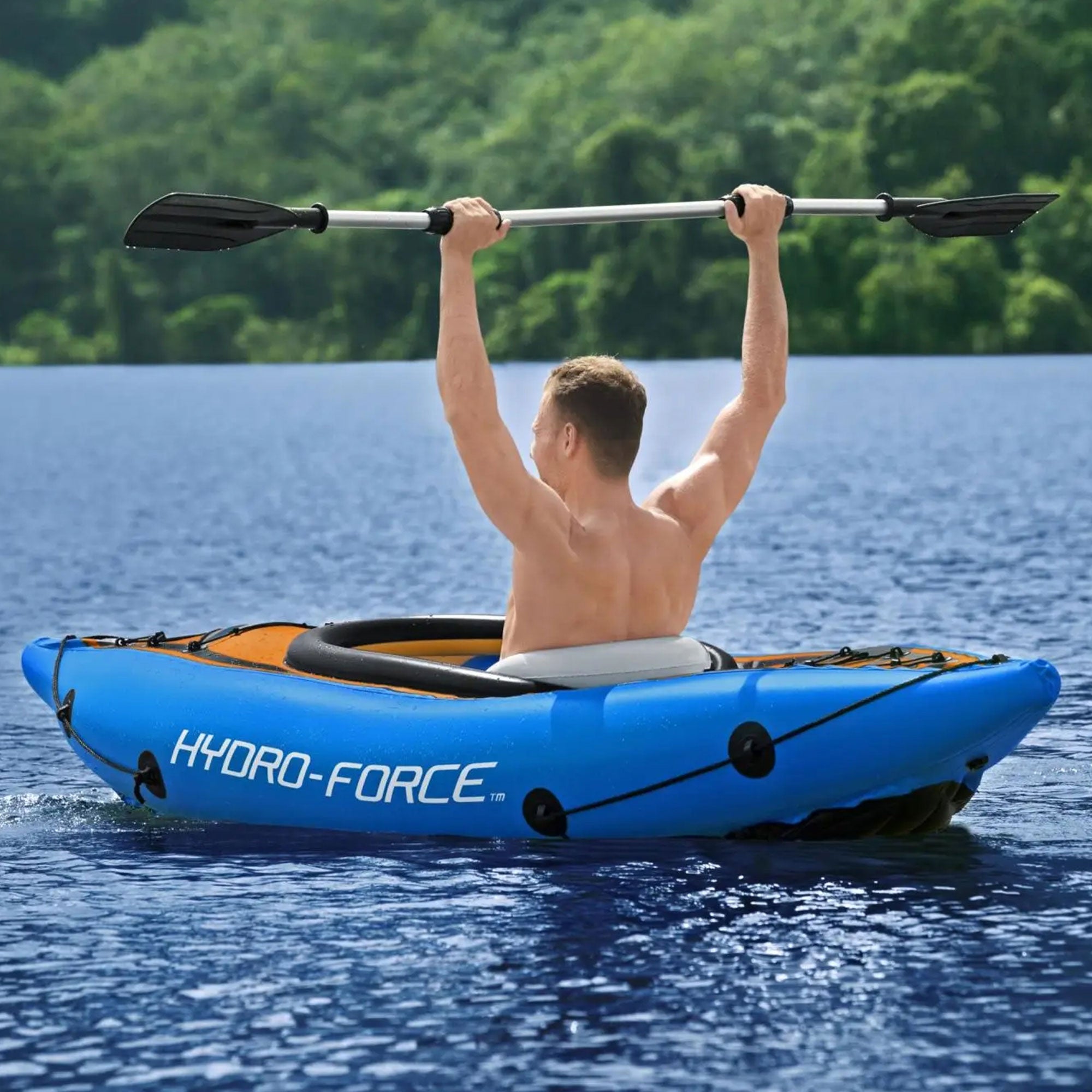 Bestway Hydro Force Wave Edge Inflatable Paddle Board with Cove Champion Kayak