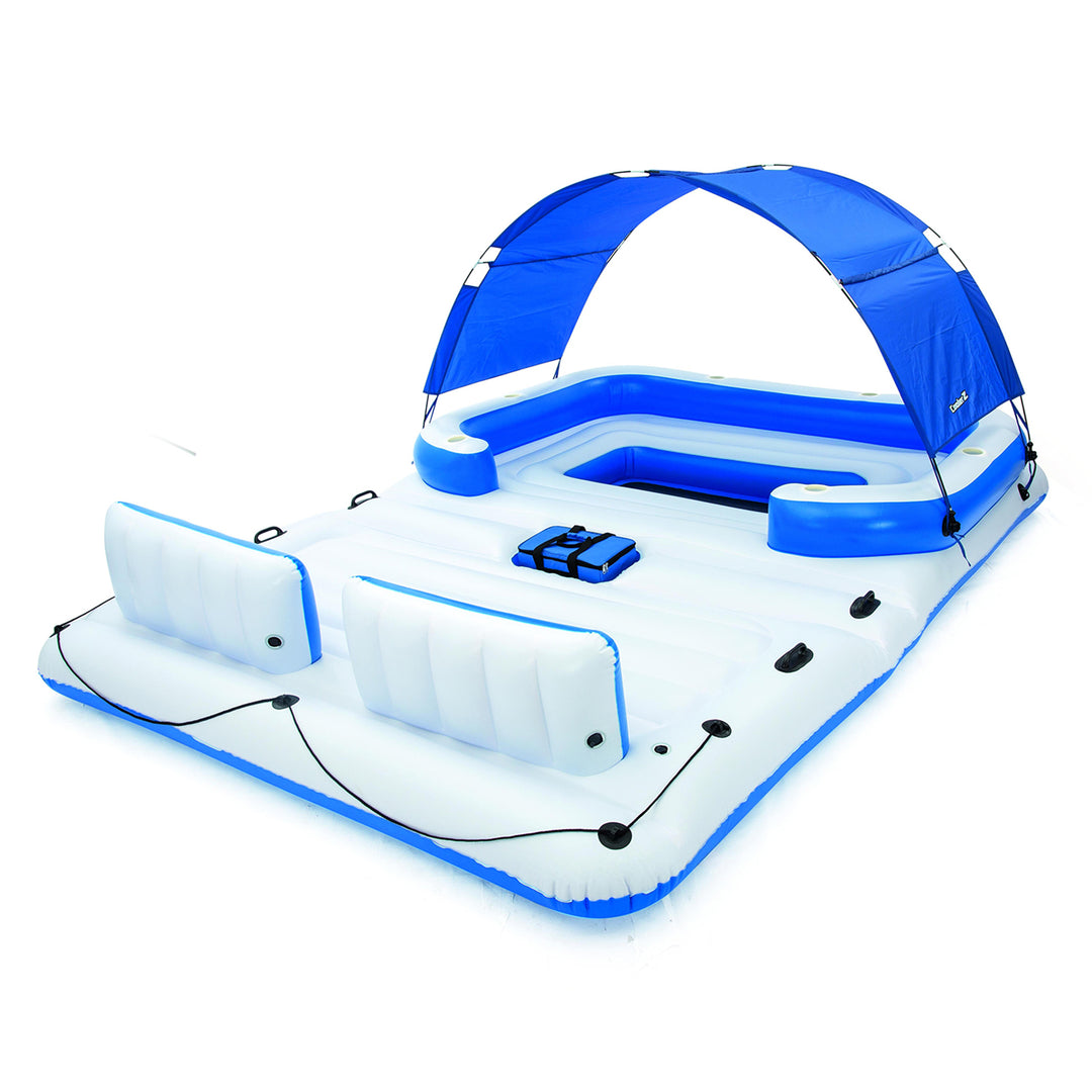 Bestway H2OGO! Inflatable Water Slide & Tropical Breeze Party Island Water Float - VMInnovations