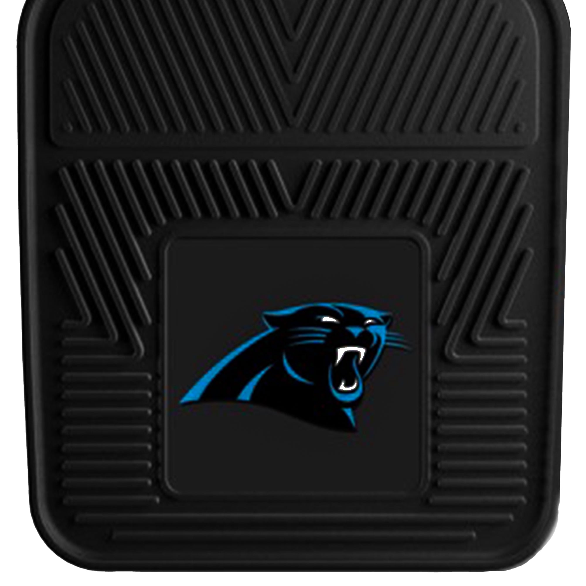 Fanmats 27"x17" Vinyl Front Car Floor Mat 2Pc Set, NFL Carolina Panthers (Used) - VMInnovations