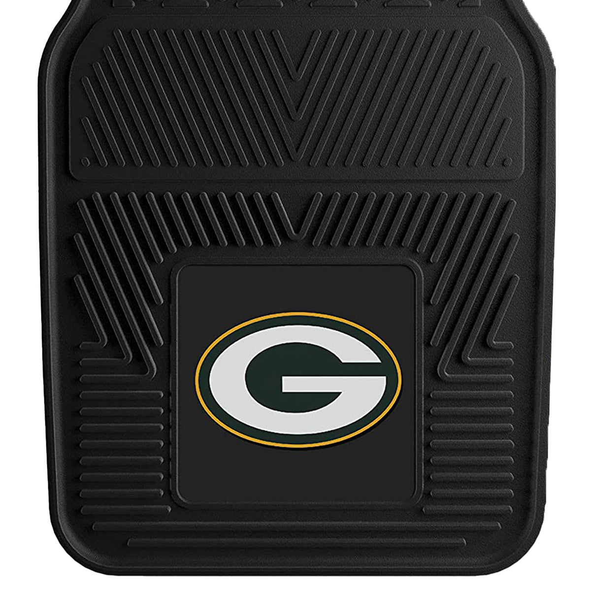 Fanmats 27x17 Inch Vinyl Front Car Floor Mat 2 Piece Set, NFL Green Bay Packers