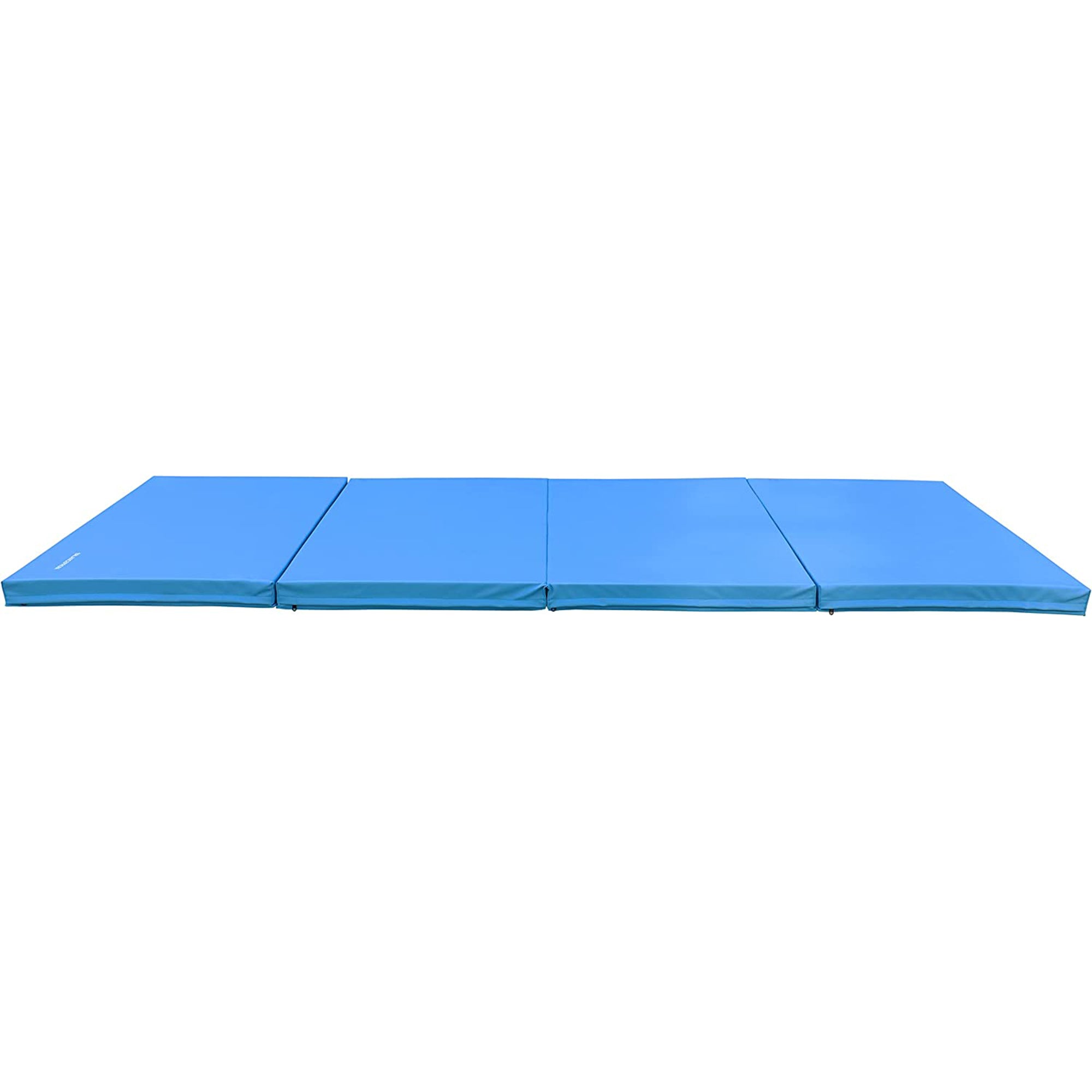 BalanceFrom Fitness 10'x4' All Purpose Folding 4-Panel Exercise Mat, Blue (Used) - VMInnovations