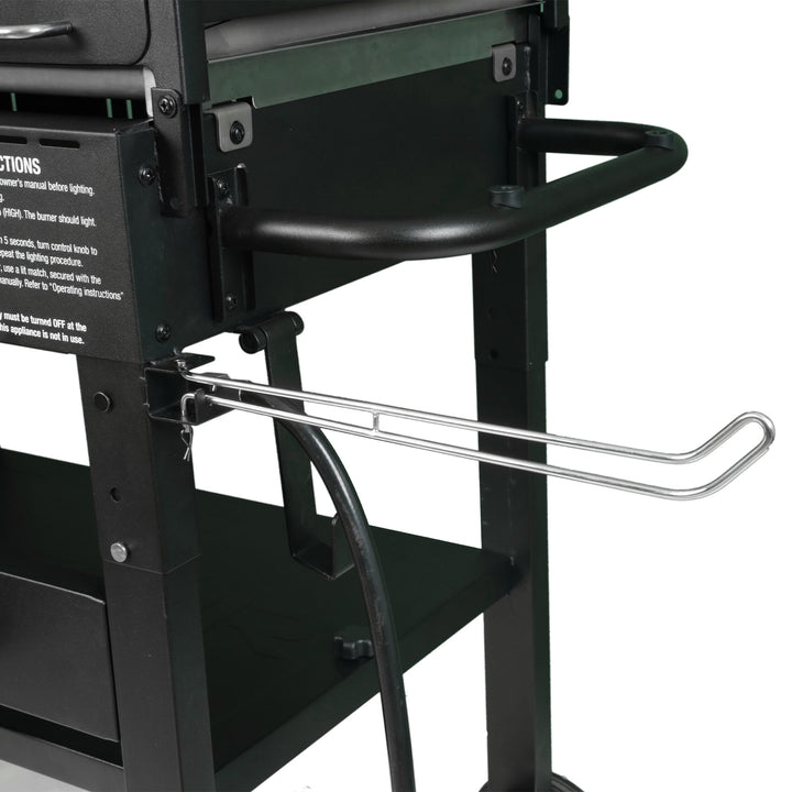 Razor Griddle Portable 2 Burner 30,000 BTU Gas Grill & Griddle Cart w/Shelves - VMInnovations