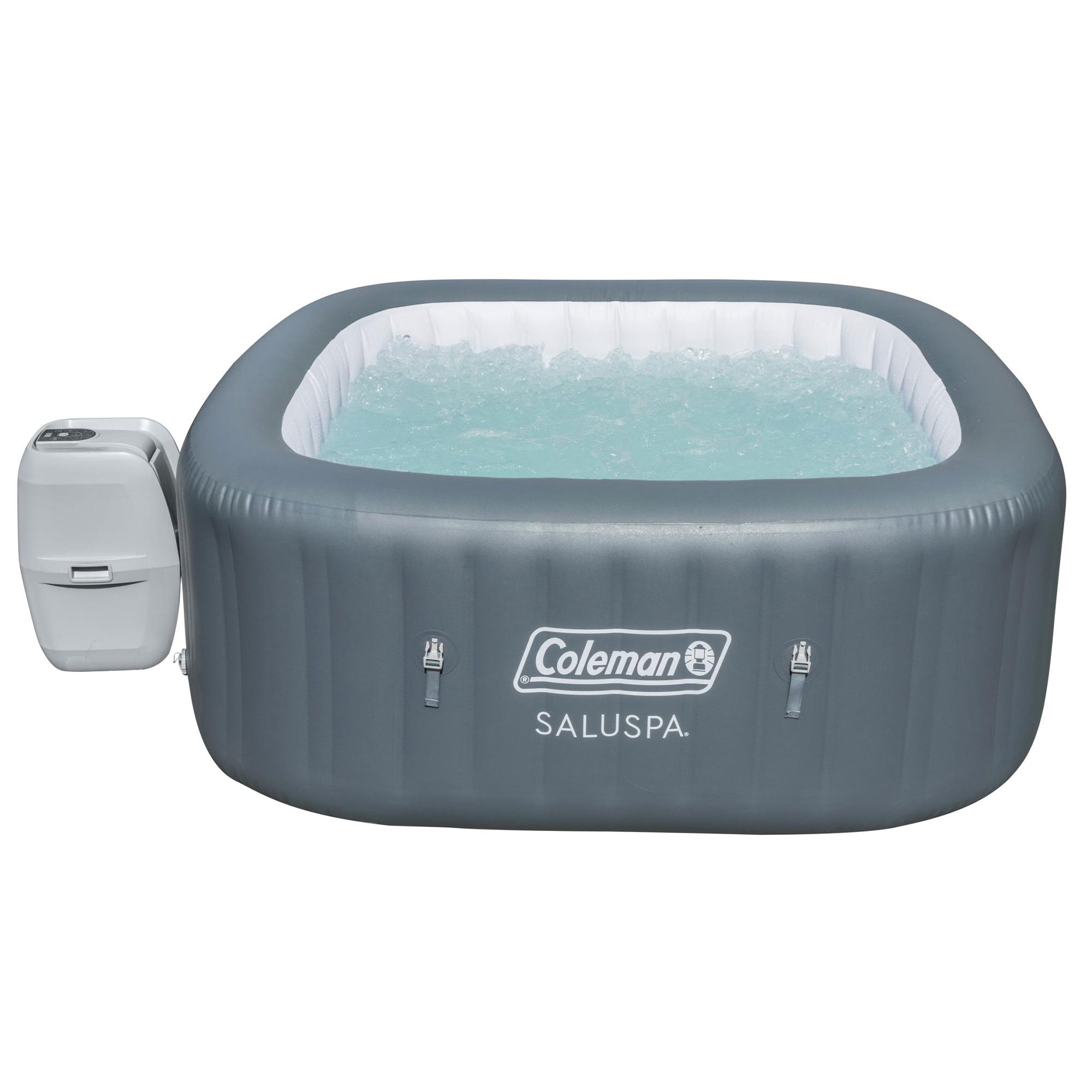 Coleman SaluSpa 6 Person Inflatable Hot Tub w/EnergySense DuraPlus Spa Cover