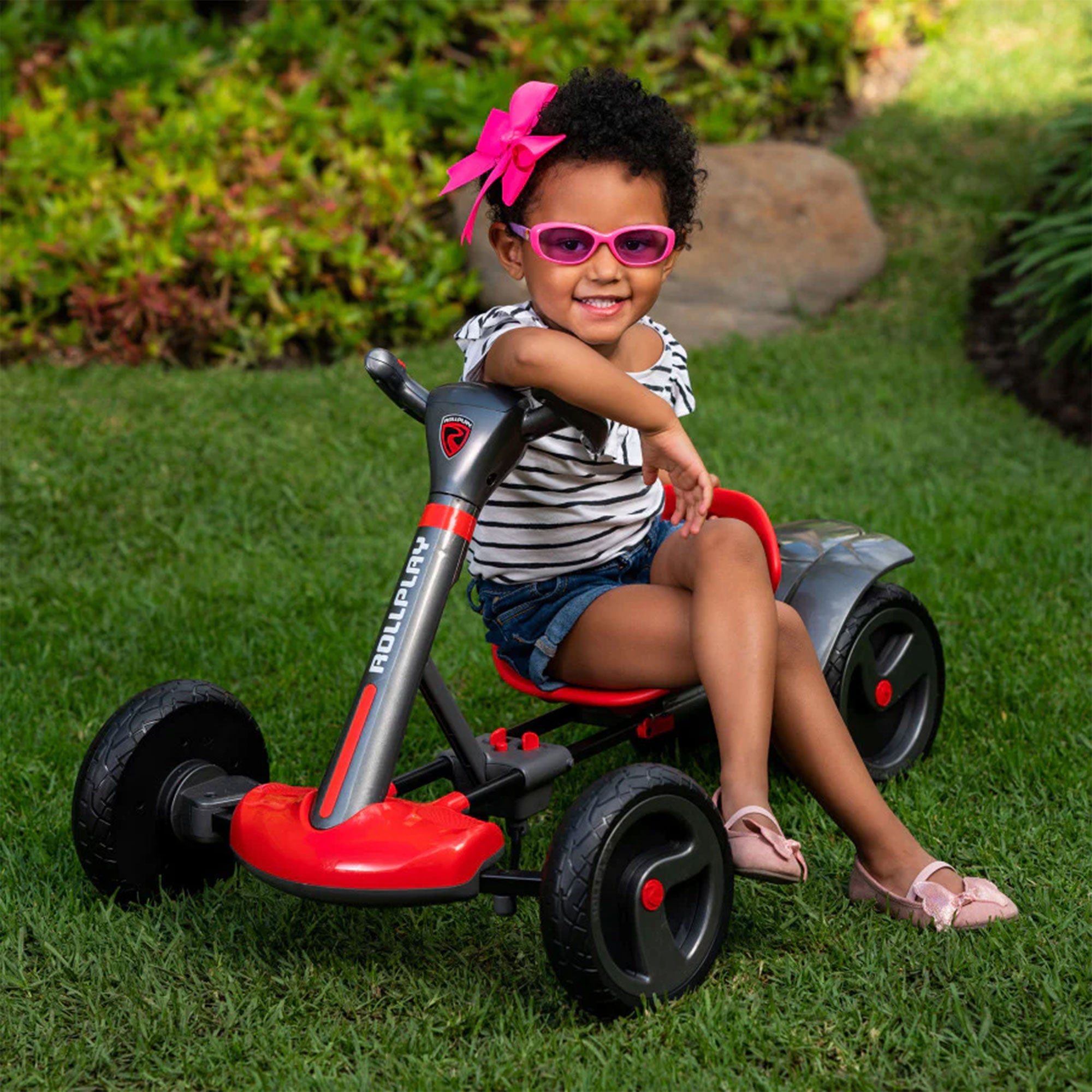 Rollplay FLEX Kart 6 Volt Foldable Rechargeable Ride On Toy Vehicle, Red (Used) - VMInnovations