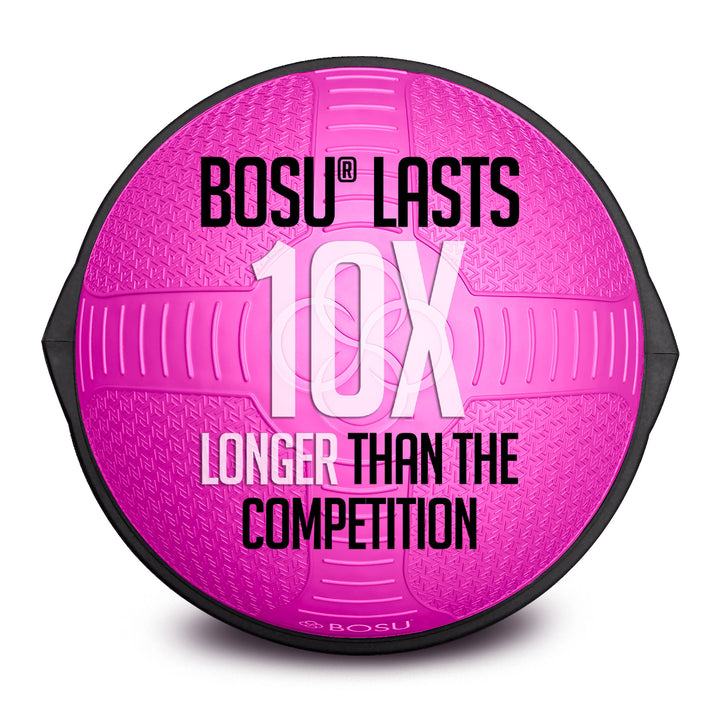 BOSU NexGen Home Fitness Exercise Gym Strength Flexibility Balance Trainer, Pink - VMInnovations
