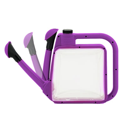 CENTURION 1.5 Gallon Foldable Outdoor Watering Can with Rotate Nozzle, Lavender