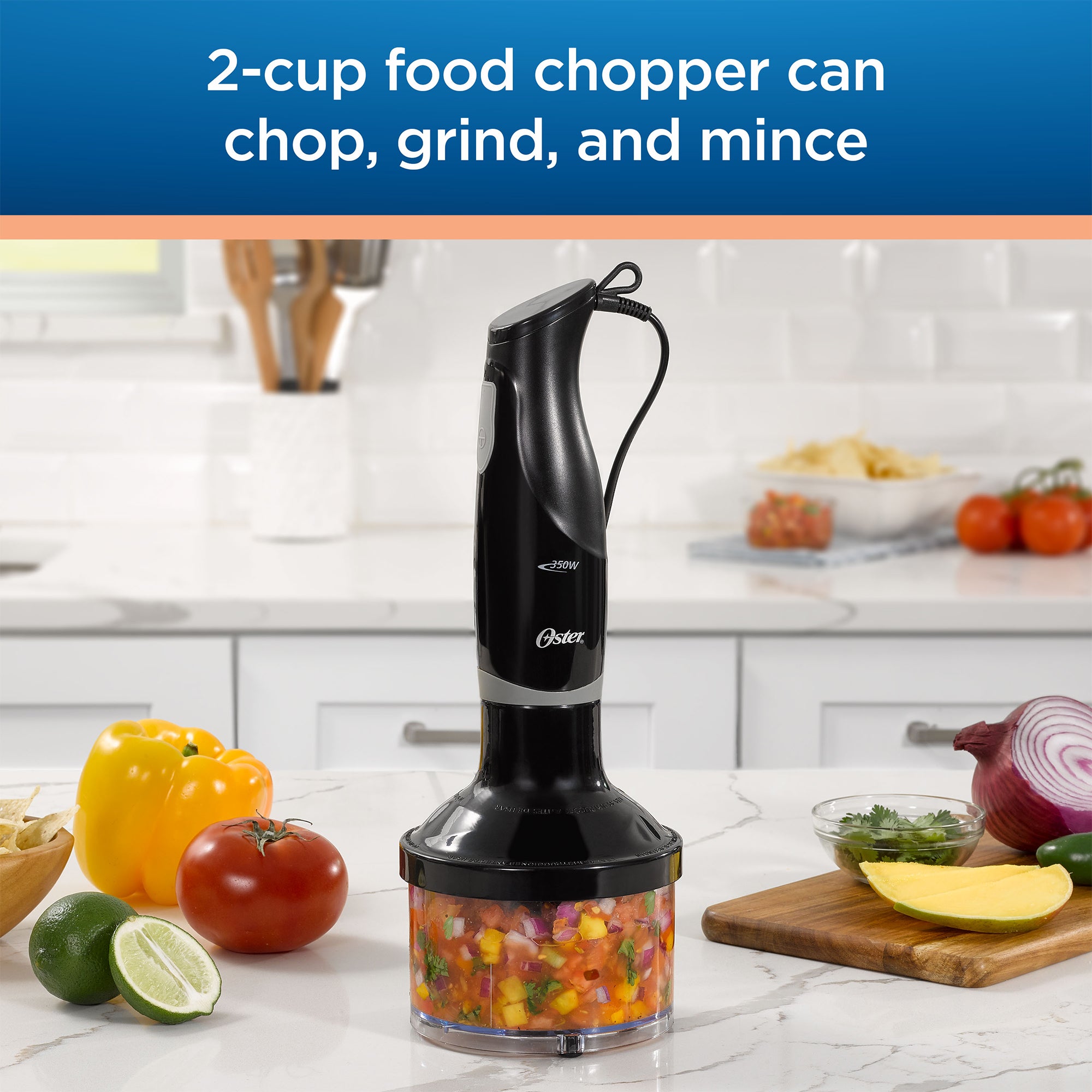 Oster Food Prep Kit w/ Immersion Blender, Electric Knife, & 2 Cup Mini Chopper - VMInnovations