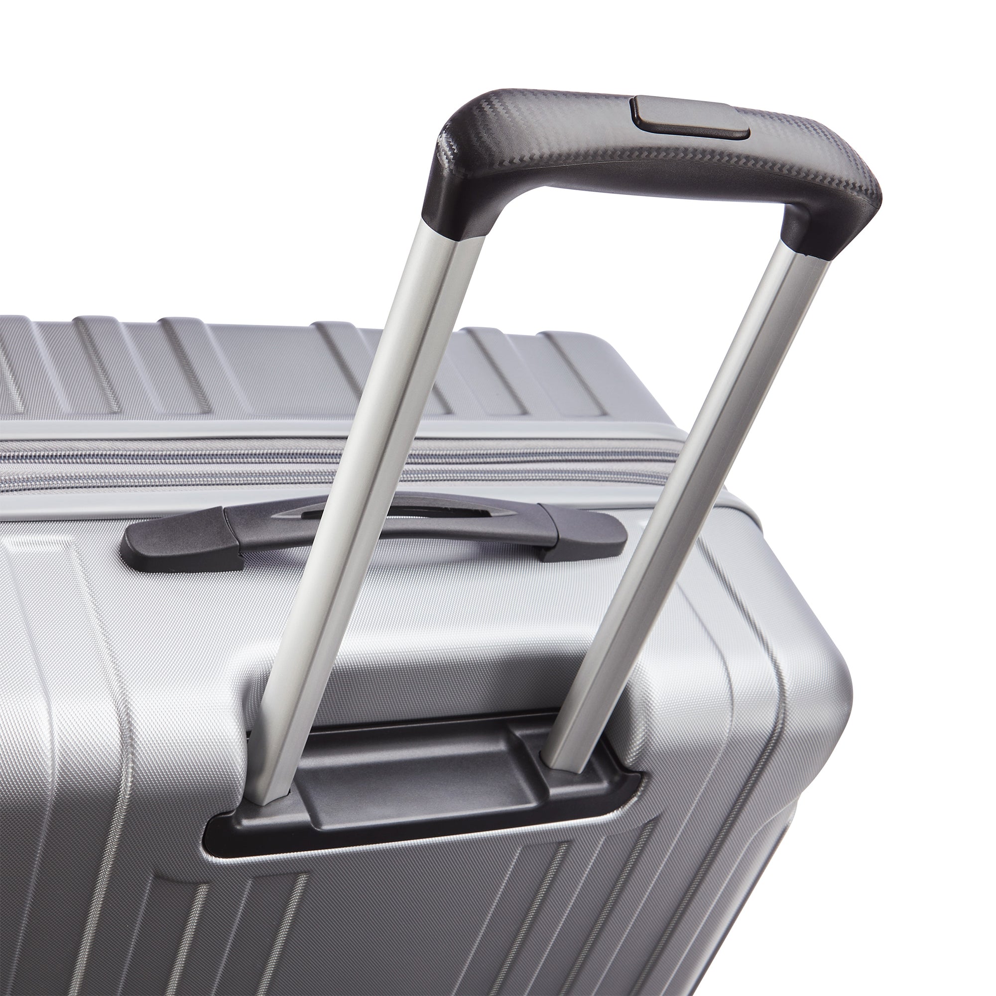 Samsonite Hardside Spinner Luggage w/Adjustable Handle, 2pcs, Silver (Used) - VMInnovations