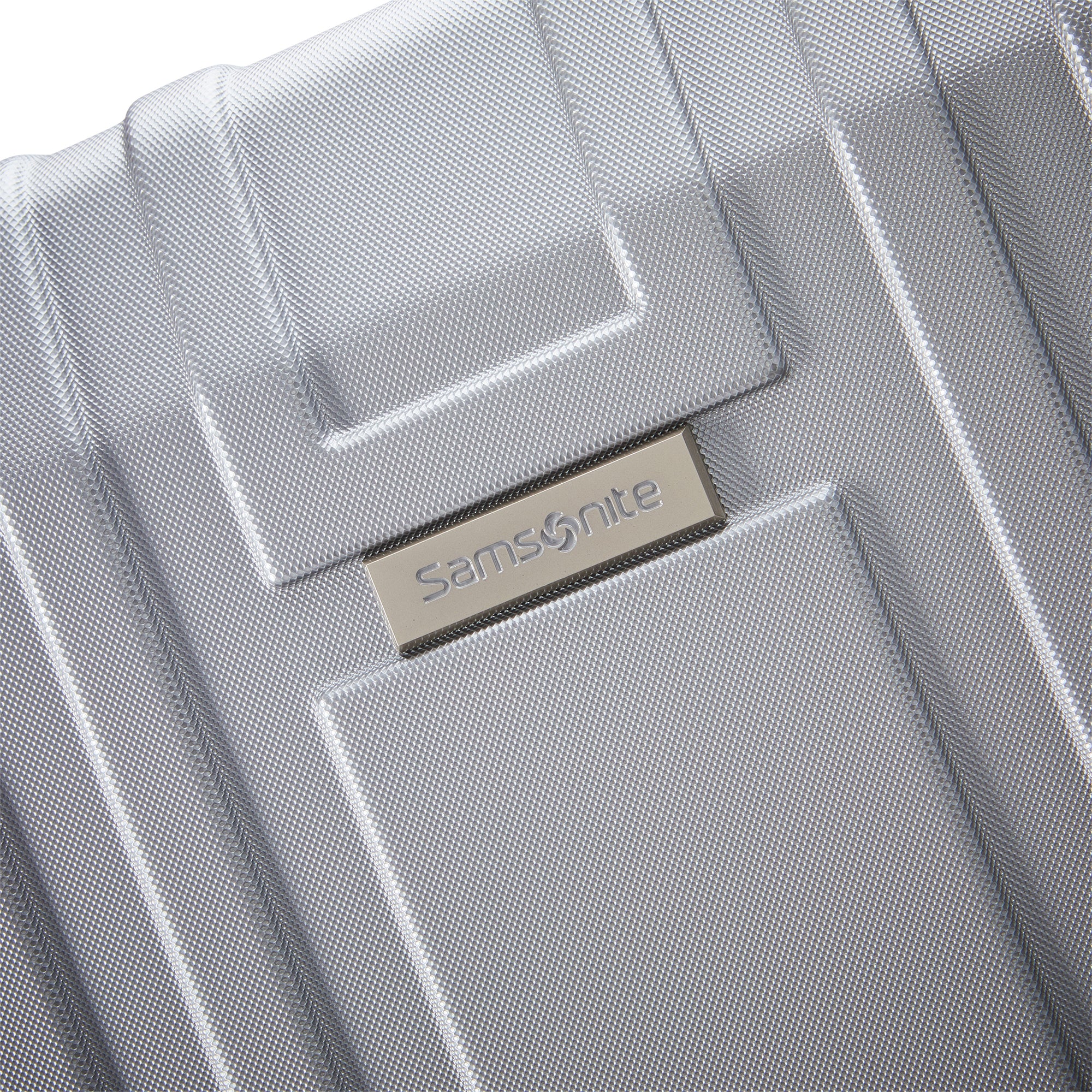 Samsonite Hardside Spinner Luggage w/Adjustable Handle, 2pcs, Silver (Used) - VMInnovations