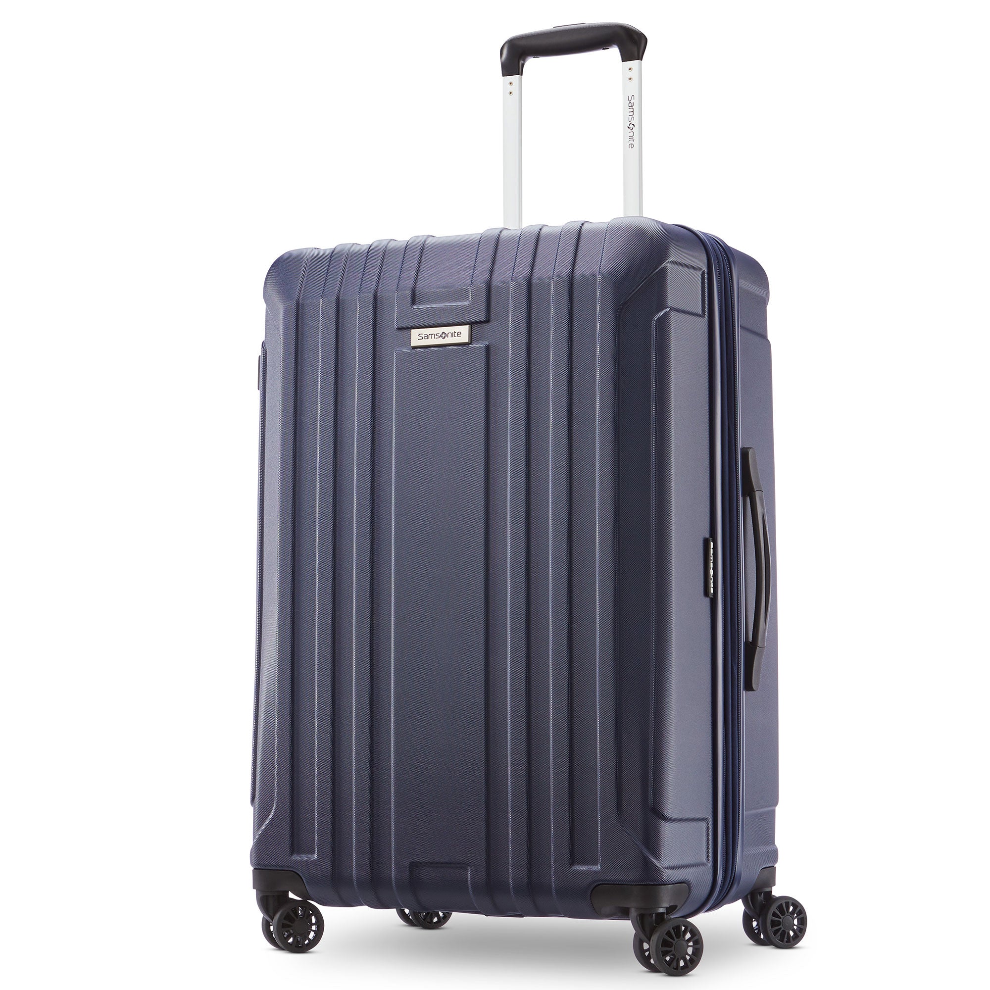 Samsonite New Castle Hardside Luggage w/Adjustable Handle, 2pc, Navy (Used) - VMInnovations