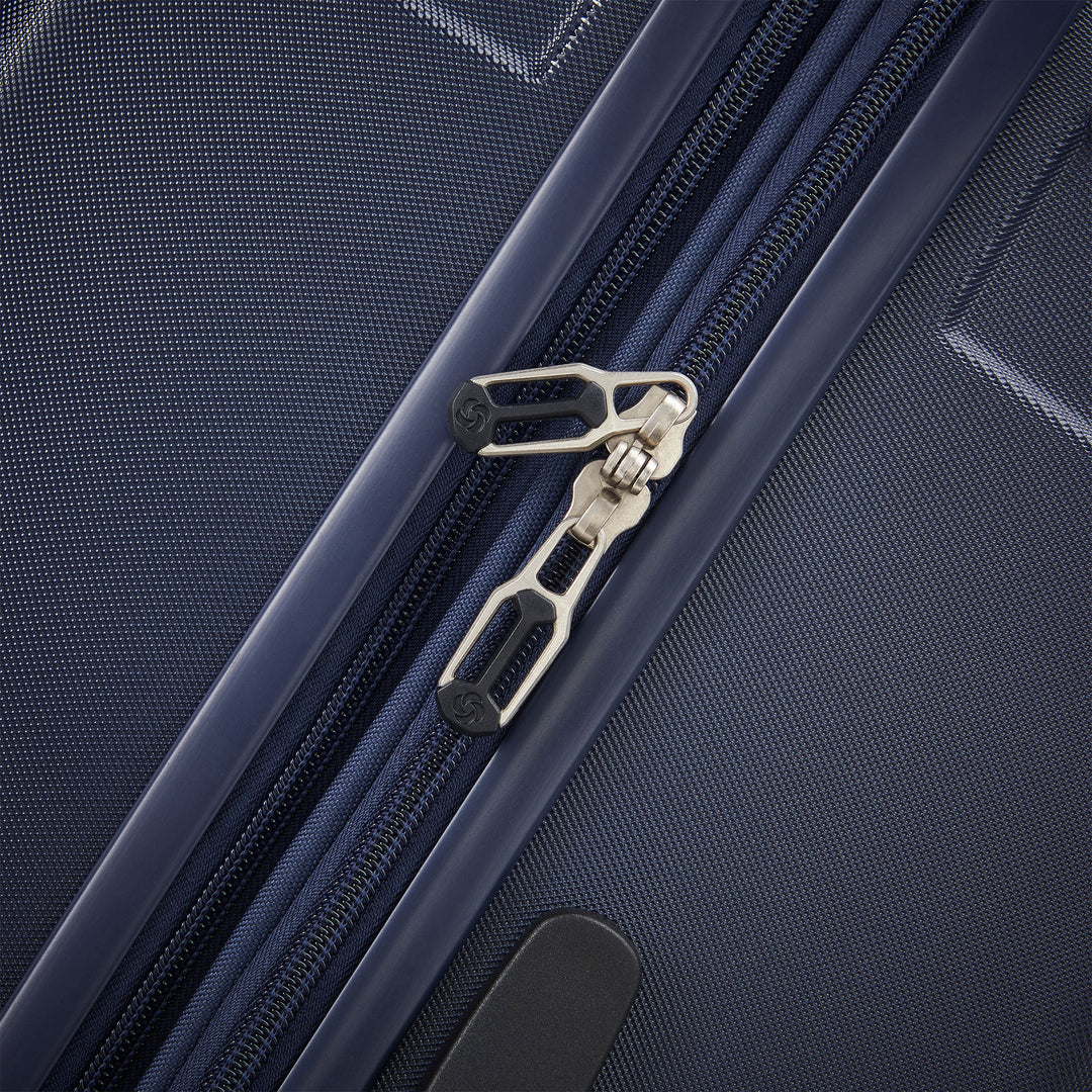 Samsonite New Castle Hardside Luggage w/Adjustable Handle, 2pc, Navy (Used) - VMInnovations