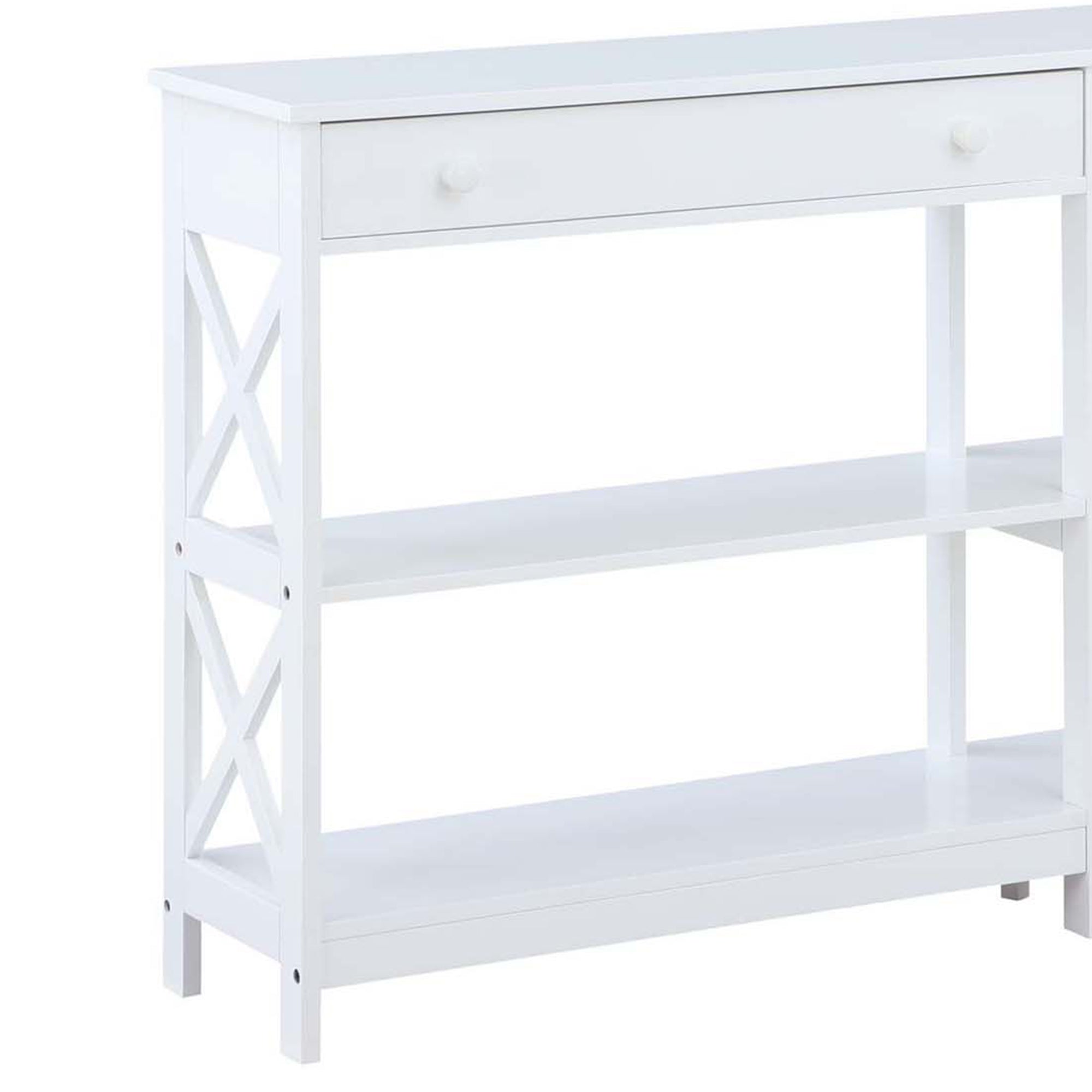 Convenience Concepts Oxford 60" Console Table w/ 2 Drawers & Shelves (Used) - VMInnovations
