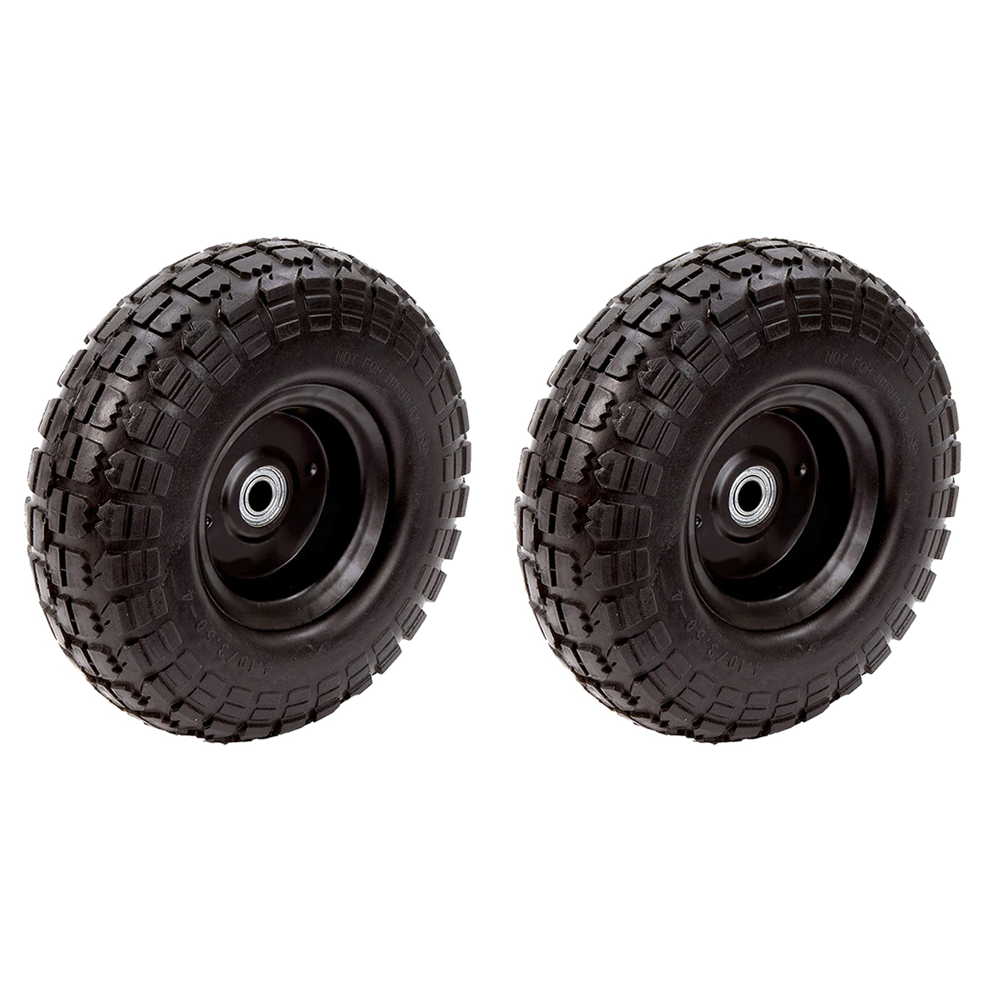 Tricam Farm & Ranch 10" No Flat Replacement Turf Tire for Utility Carts (2 Pack) - VMInnovations