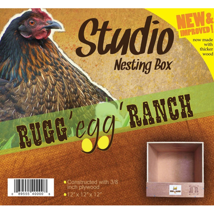 Rugged Range Products Studio Chicken Coop Nesting Box for 1 to 2 Hens (4 Pack) - VMInnovations