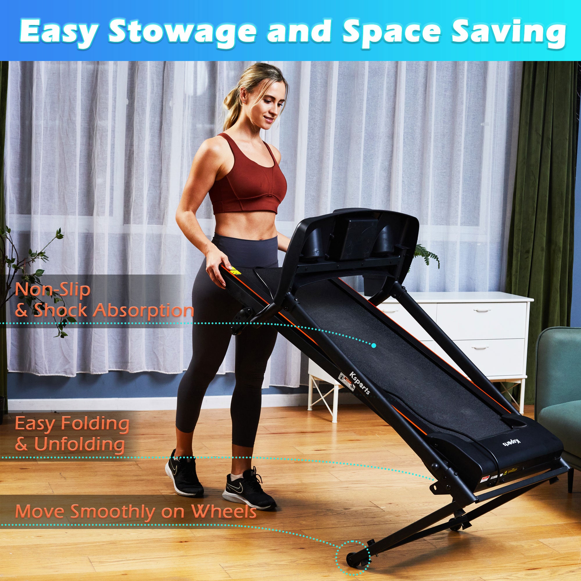 Ksports Multi-Functional Treadmill Cardio Strength Workout Set(Open Box) - VMInnovations
