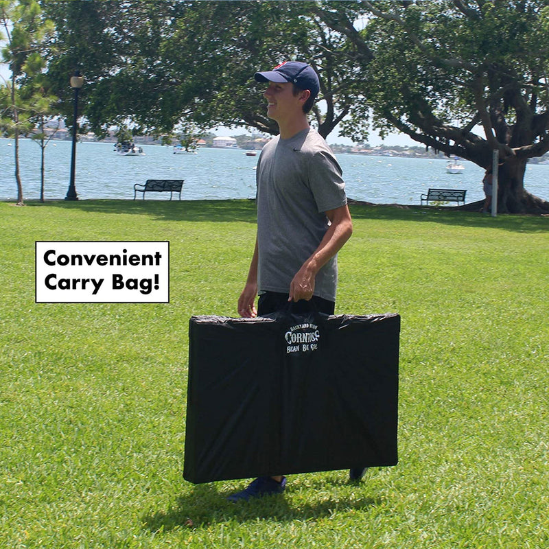 Driveway Games Tailgate Bean Bag Toss Board Cornhole Set w/Carry Bag, Tropical