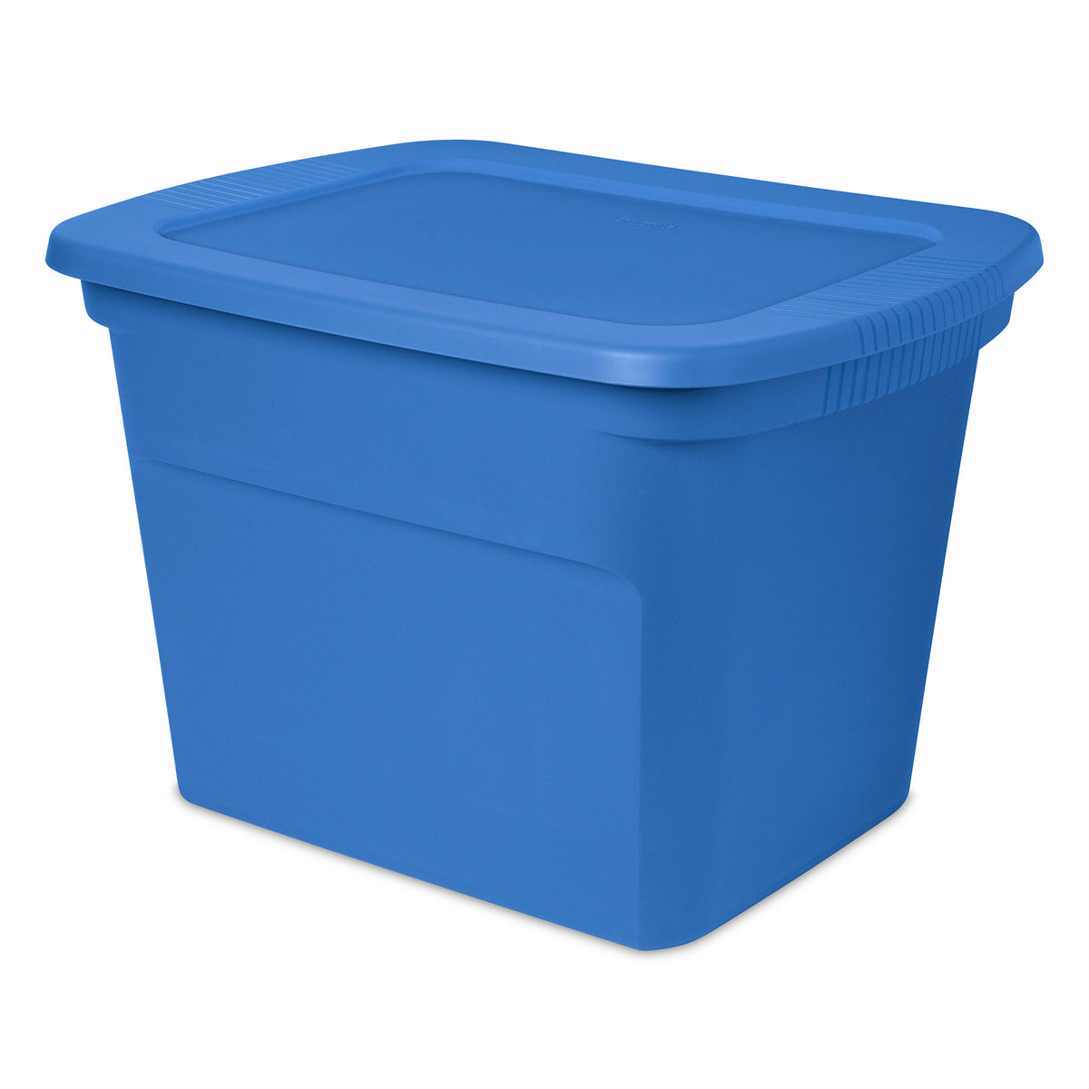Sterilite 18 Gal Stackable Storage Box Container w/Handle, Blue Summer (24 Pack)