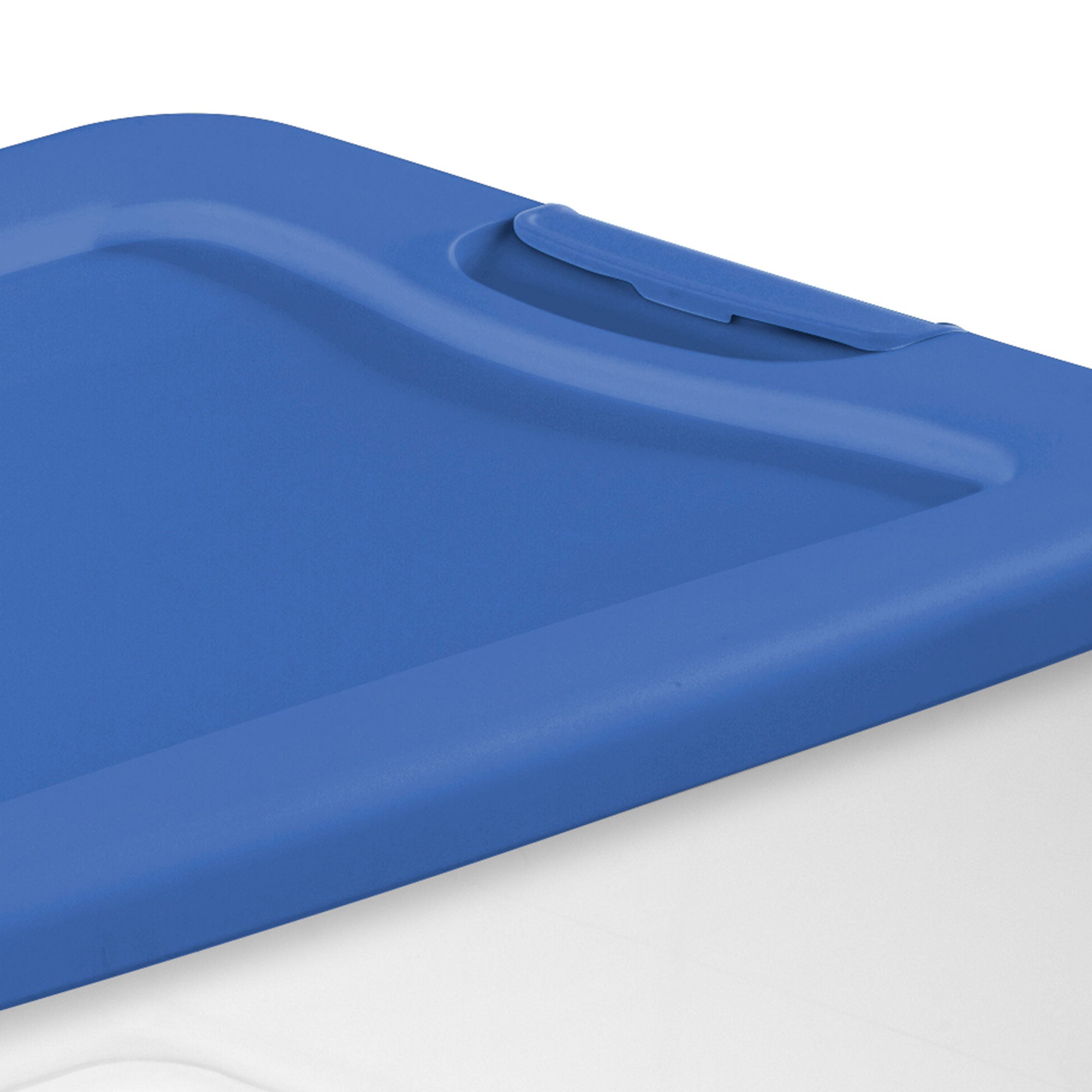 Sterilite 15 Qt Clear Latching Storage Container Organizing Box, Blue (48 Pack)
