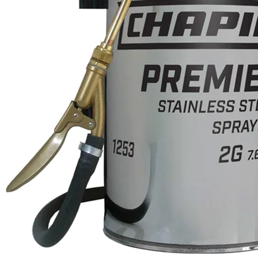 Chapin Premier 2 Gallon Stainless Steel Lawn and Garden Handheld Tank Sprayer - VMInnovations