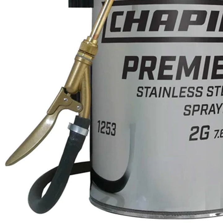 Chapin Premier 2 Gallon Stainless Steel Lawn and Garden Handheld Tank Sprayer - VMInnovations