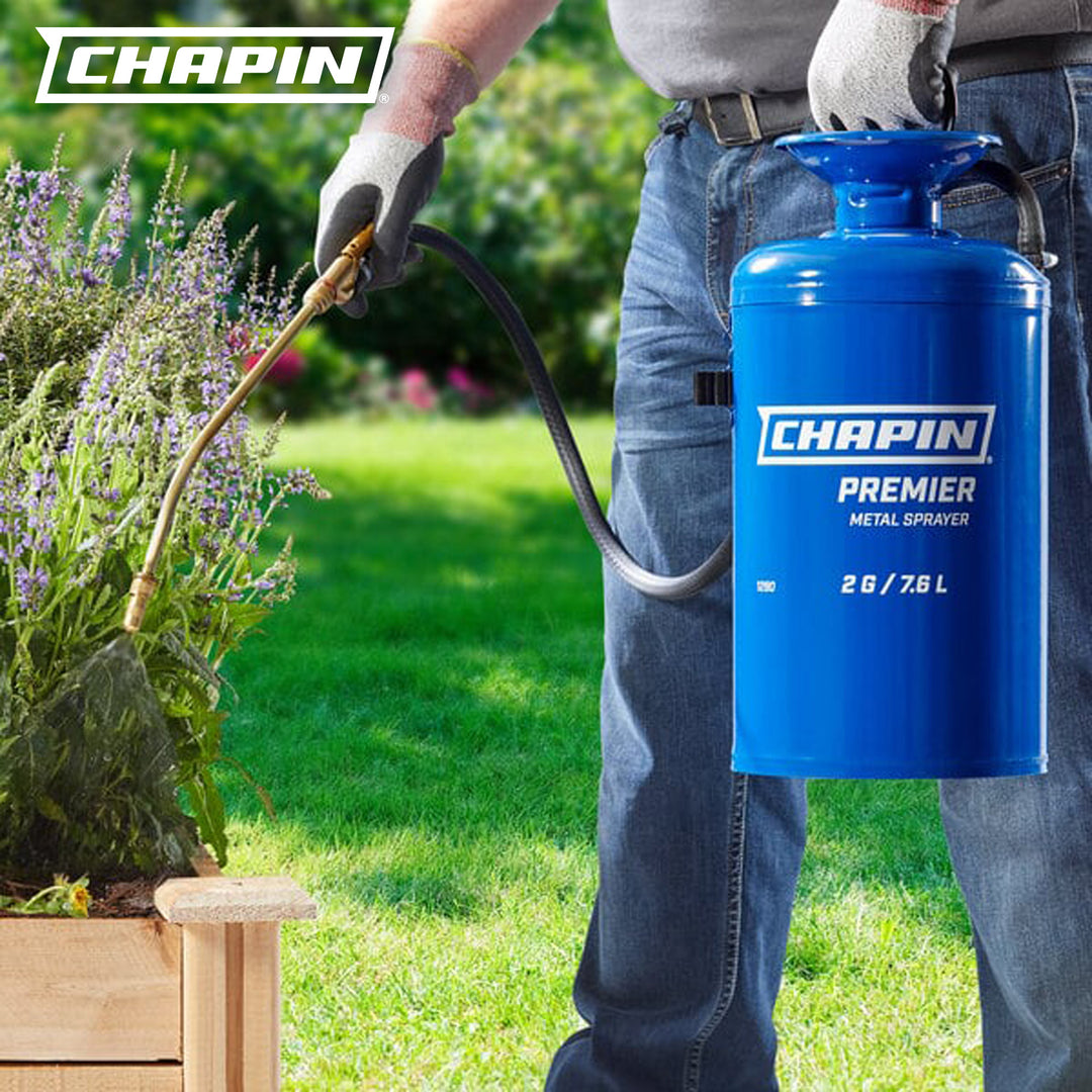 Chapin Premier Pro 2 Gallon Tri Poxy Steel Tank Handheld Lawn & Garden Sprayer - VMInnovations