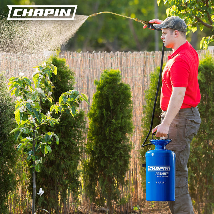 Chapin Premier Pro 2 Gallon Tri Poxy Steel Tank Handheld Lawn & Garden Sprayer - VMInnovations