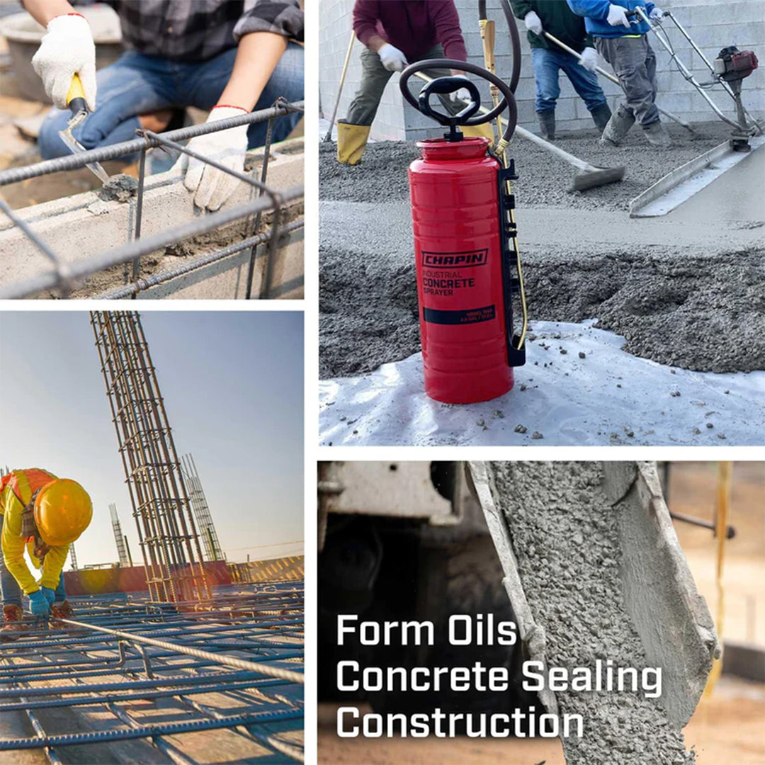 Chapin 3.5 Gallon Tri Poxy Industrial Concrete Open Head Handheld Tank Sprayer - VMInnovations