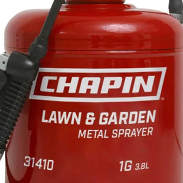 Chapin 1 Gallon Tri Poxy Steel Tank Handheld Lawn & Garden Sprayer with Lock On - VMInnovations
