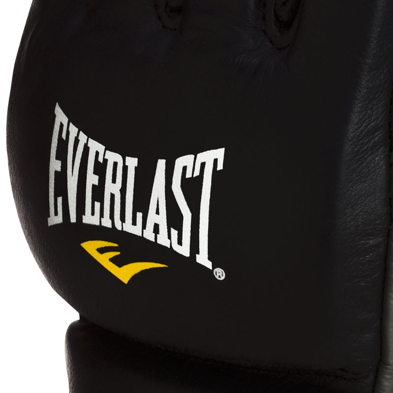 Everlast Pro Style MMA Grappling Training Gloves w/Full Wrist Strap, L/XL, Black
