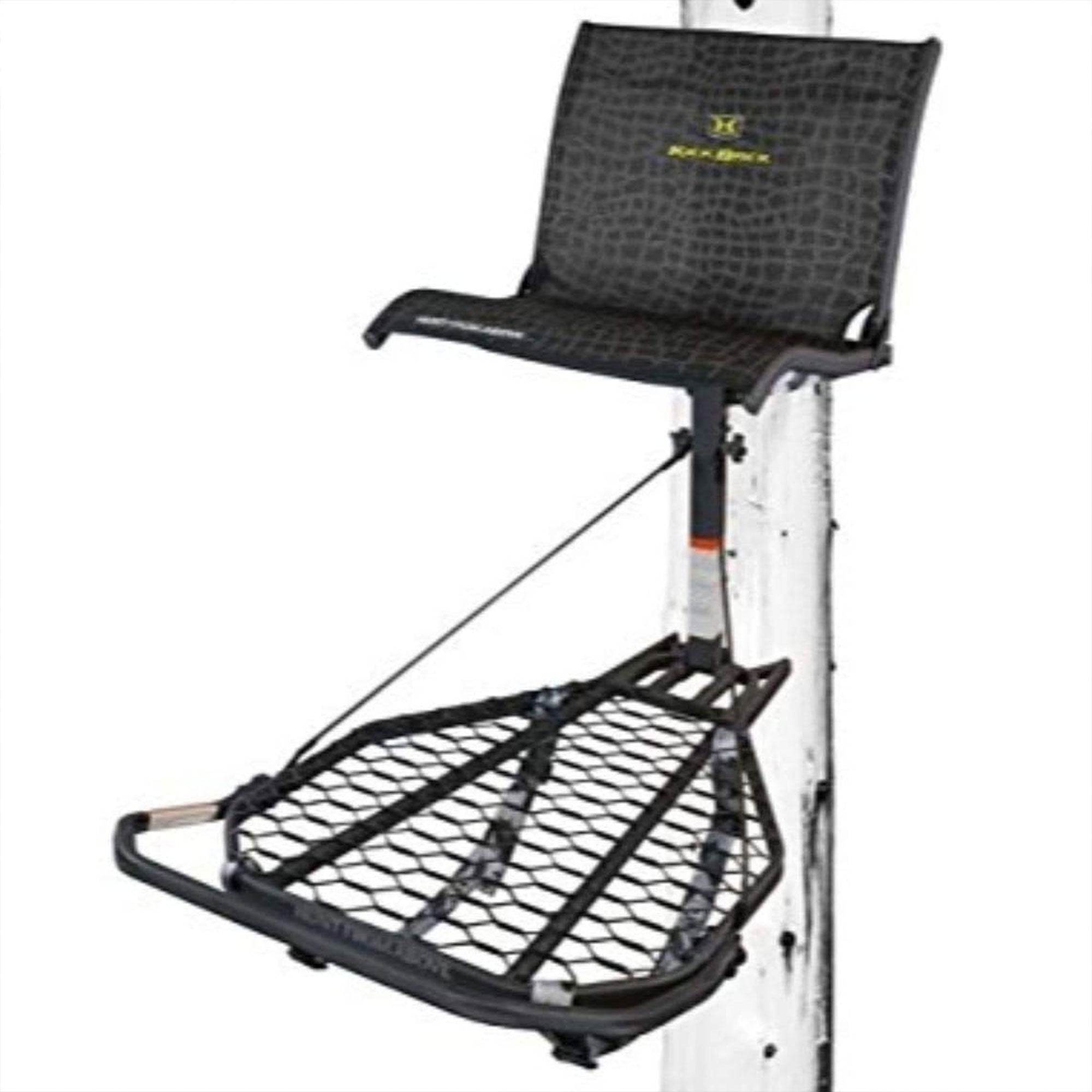 Hawk Helium Kickback Tree Stand, Set of 3 Climbing Sticks & Muddy Ambush Harness - VMInnovations