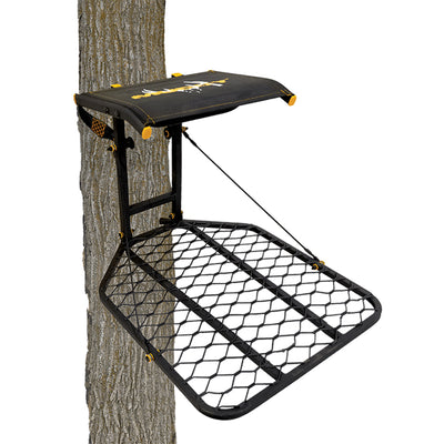 Muddy The Boss Tree Stand, Ambush Safety Harness & Hawk Set of 3 Climbing Sticks