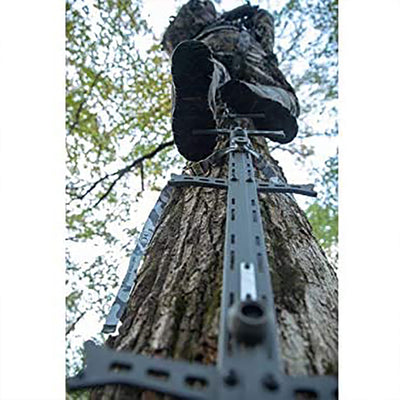Muddy The Boss Tree Stand, Ambush Safety Harness & Hawk Set of 3 Climbing Sticks