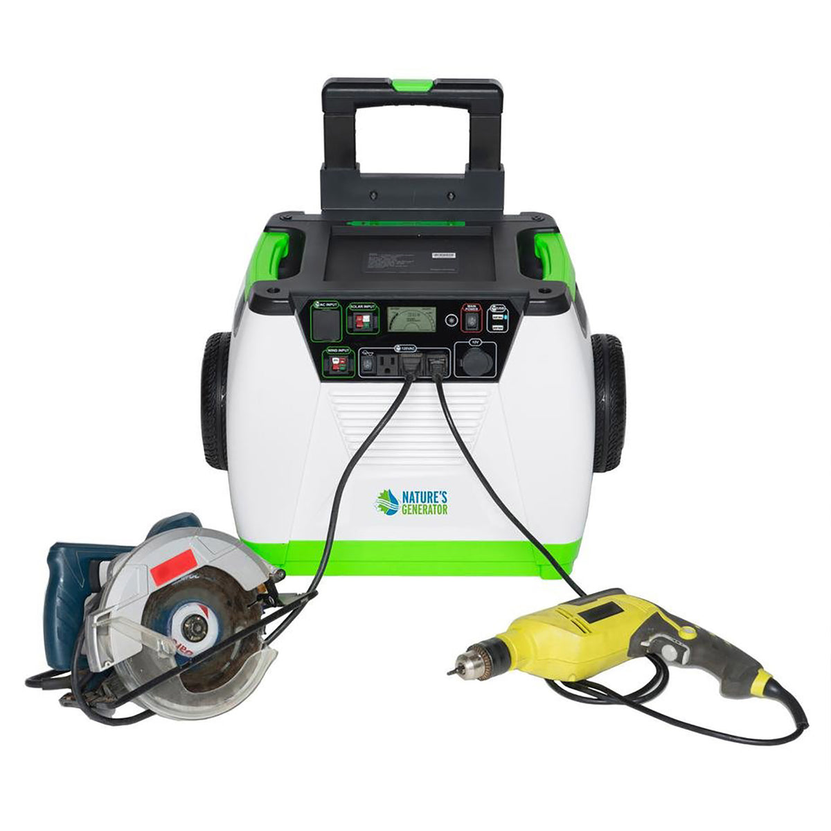 Natures Generator HKNGAUPE Inverter Generator, Solar Panel & Transfer Switch Kit