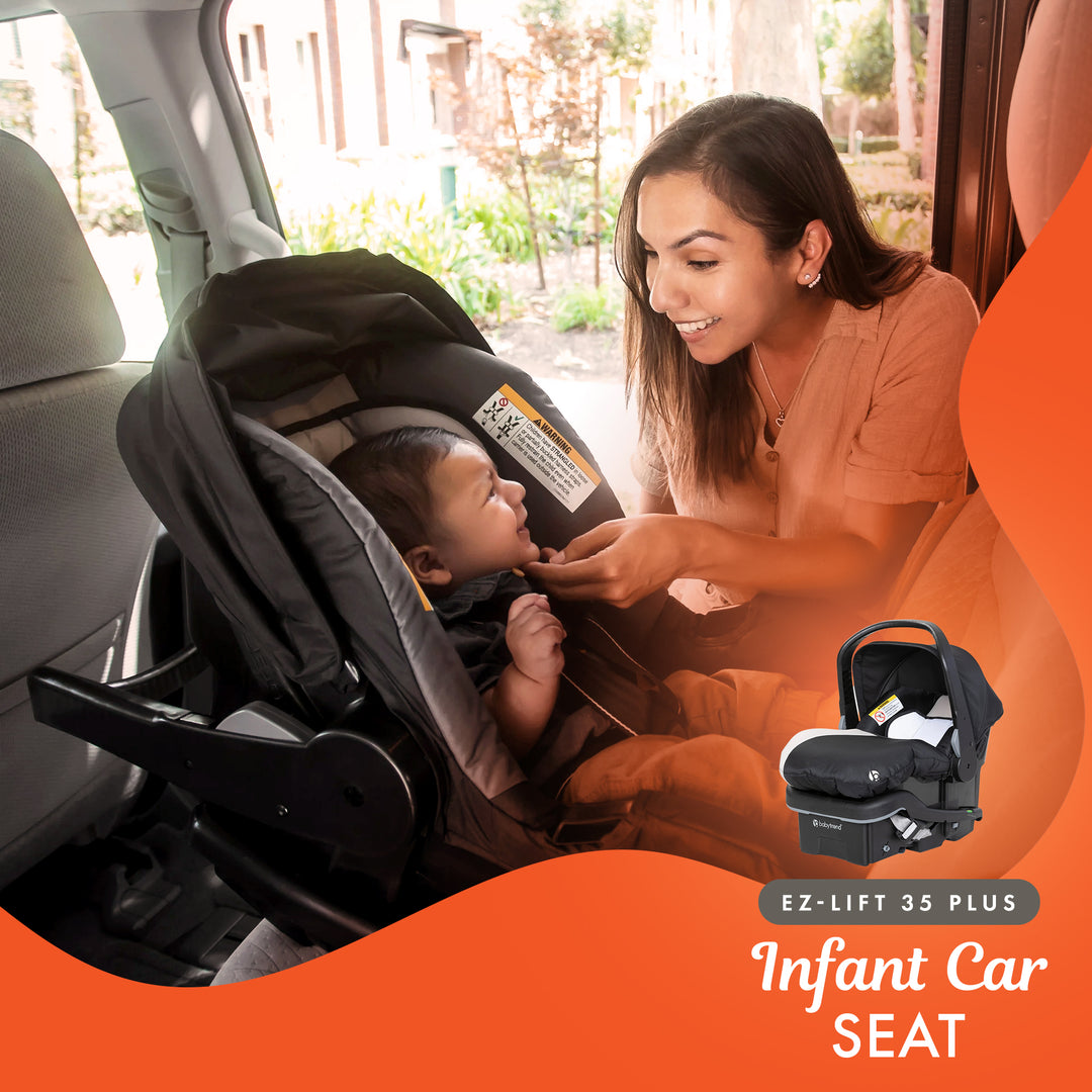 Baby Trend Sit N' Stand Double Stroller with EZ-Lift Plus Infant Car Seat, Khaki - VMInnovations