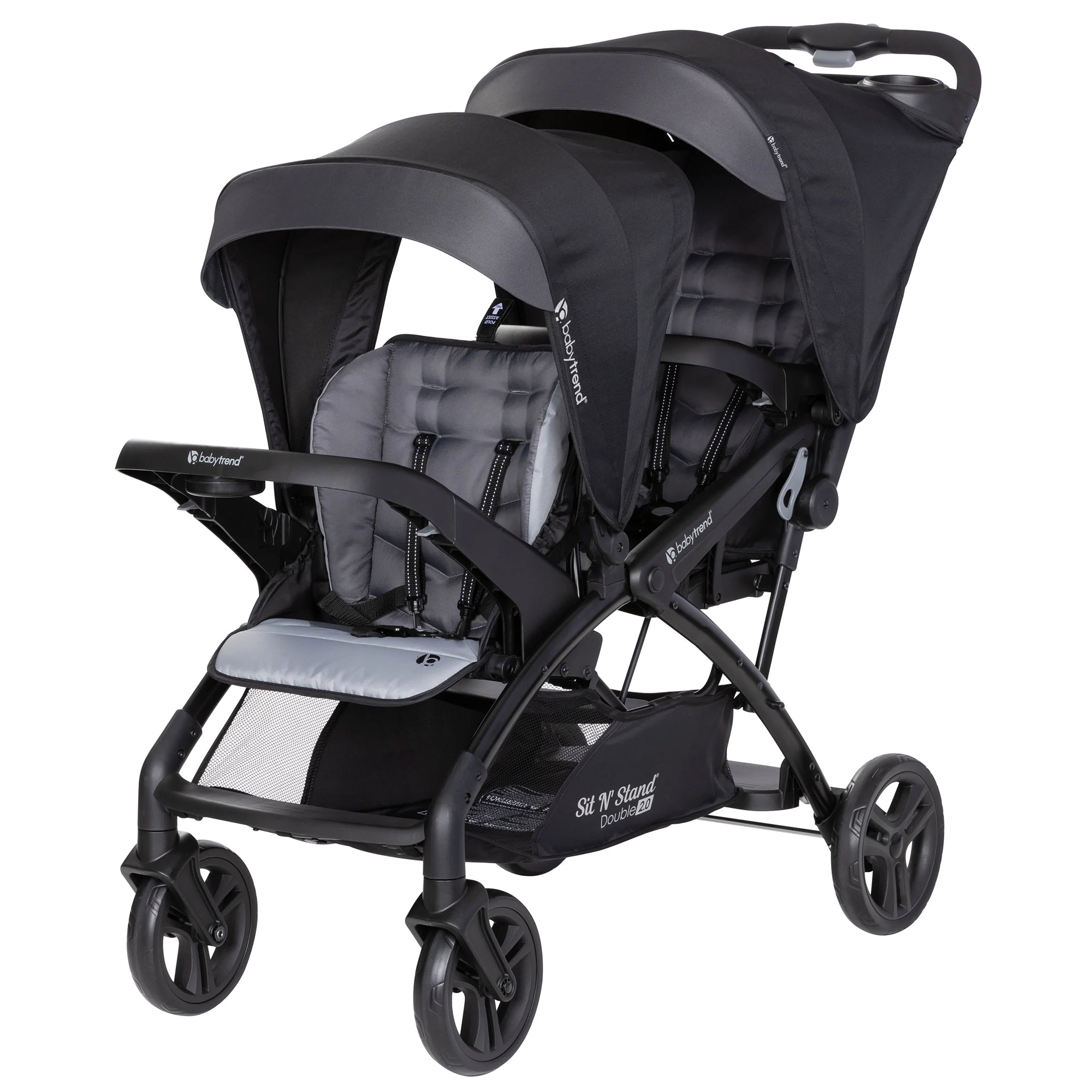 Baby Trend Sit N' Stand Double Stroller with EZ-Lift Car Seat (2 Pack), Stormy - VMInnovations