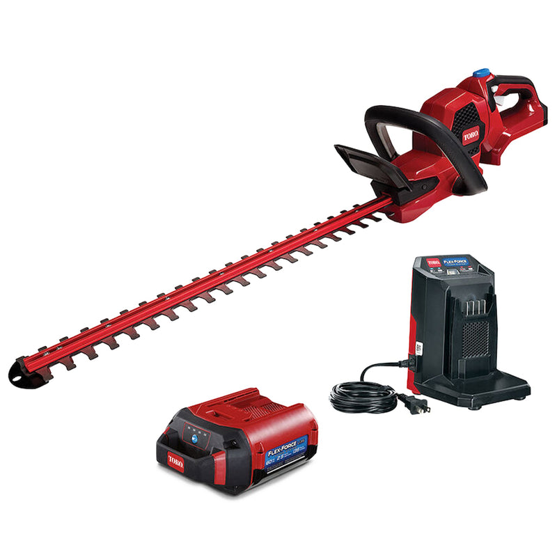 Flex Force 60V 24" Cordless Hedge Trimmer w/2.5Ah Battery & Charger (Open Box)