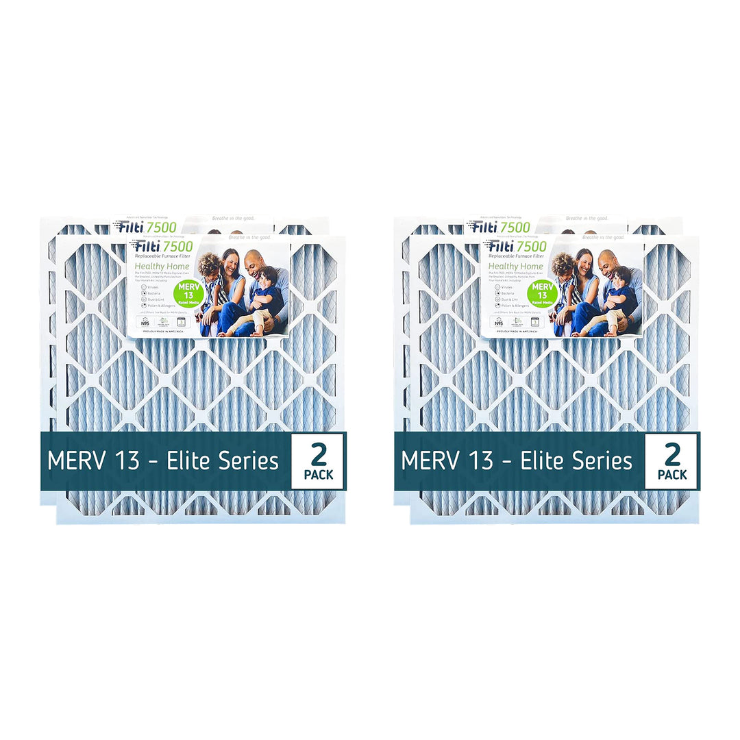 Filti 7500 Elite Series Pleated Home HVAC Furnace MERV 13 Air Filter (8 Pack) - VMInnovations