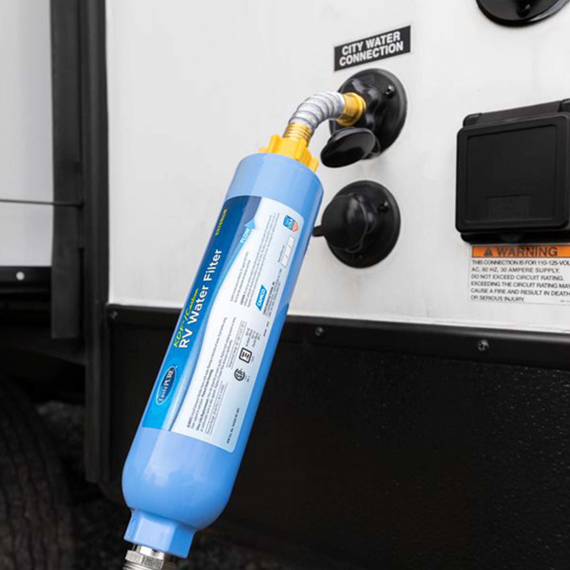 Camco EvoFlex 75 Foot RV and Marine Drinking Water Hose for Outdoor Recreation - VMInnovations