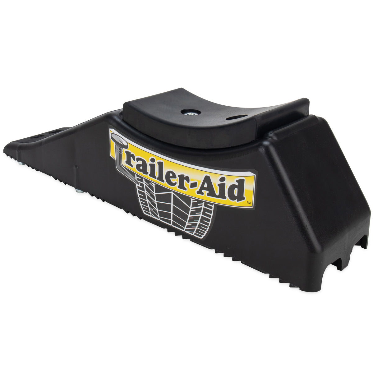 Camco Trailer Aid PLUS Tandem Trailer Tire Changing Ramp with 5.5" Lift, Black
