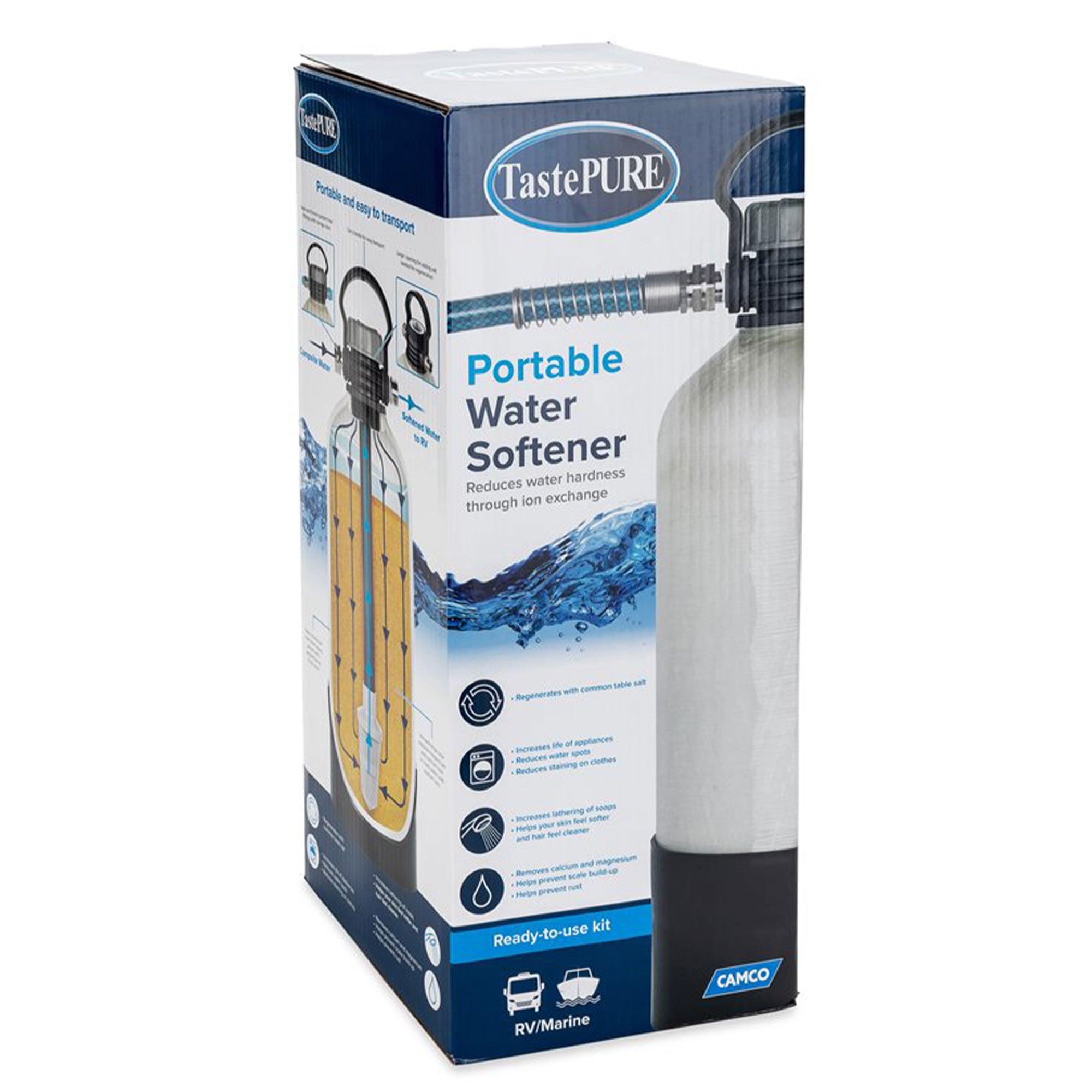 Camco TastePURE Compact 4 GPM Hard Water Softener Kit for RV and Boat (Used) - VMInnovations