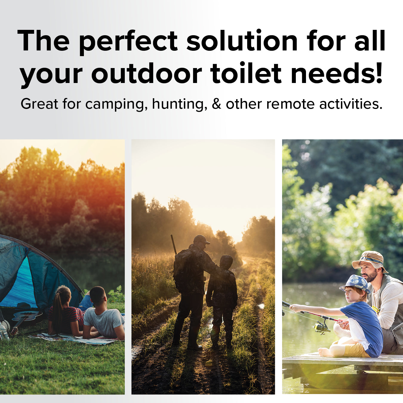 Camco RV Portable Outdoor 5 Gallon Toilet Bucket Kit with Seat & Lid Attachment
