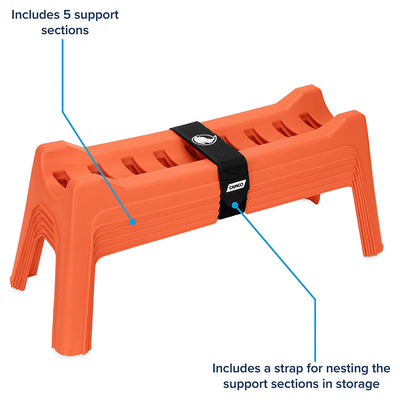 Camco Rhino Nesting RV Sewer Hose Support Kit for Stable Drainage, (Set of 5)