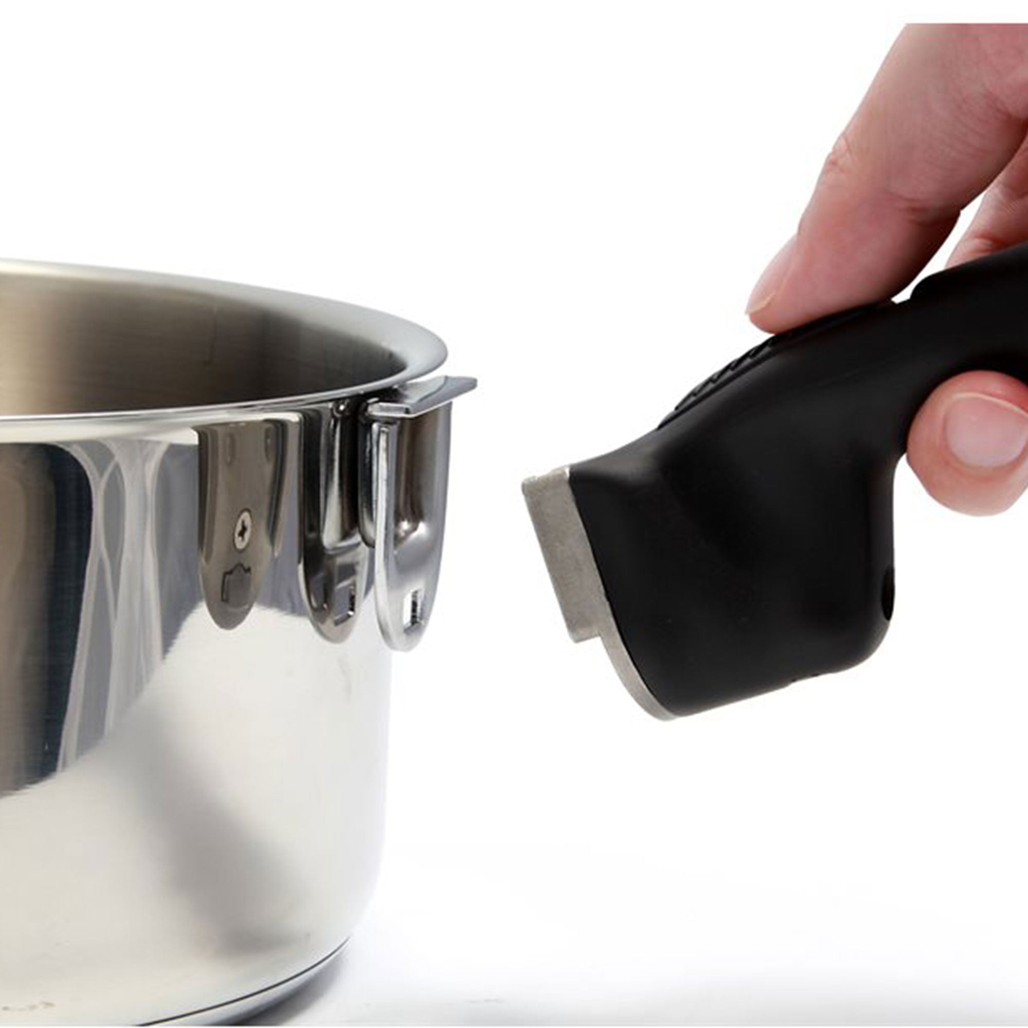 Camco 7pc Stainless Steel Cookware Nesting Pot Set w/Handle & Strap (Used) - VMInnovations