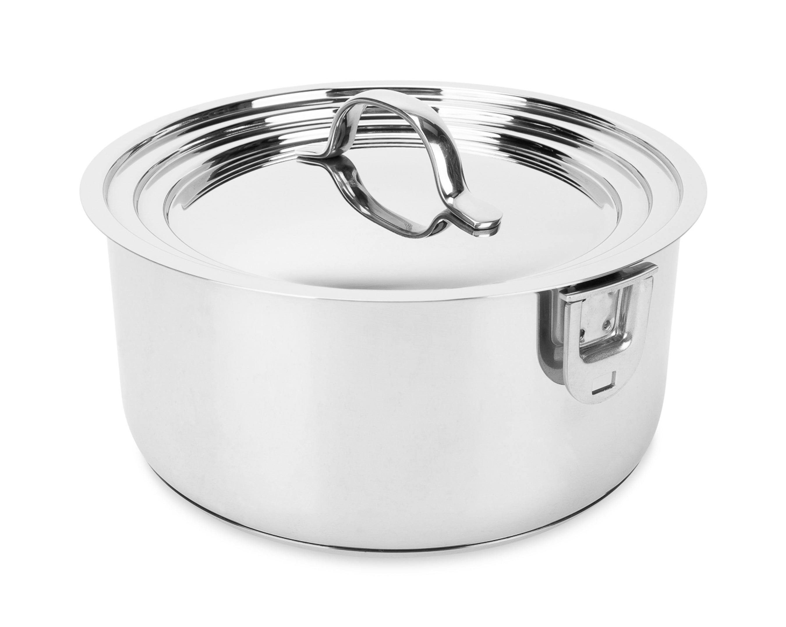 Camco 10 Piece Stainless Steel Cookware Nesting Pot Set w/Handle & Storage Strap - VMInnovations