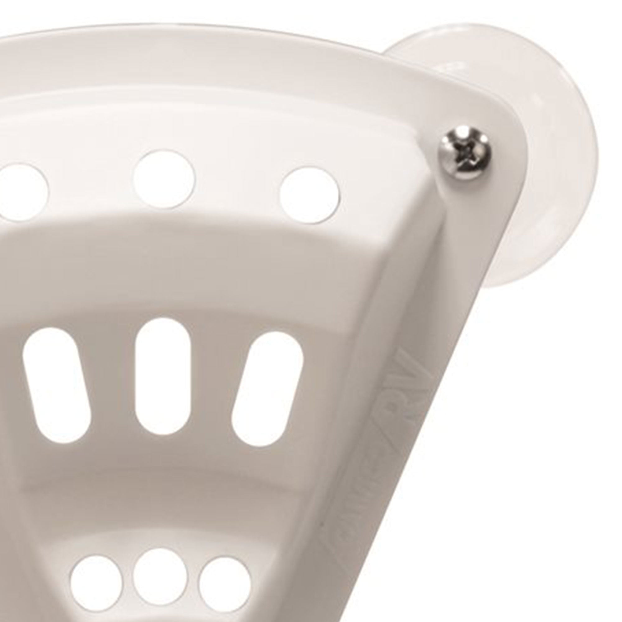 Camco 3 x 5 Inch Durable Plastic Construction Suction Cup Flag Holder, White - VMInnovations