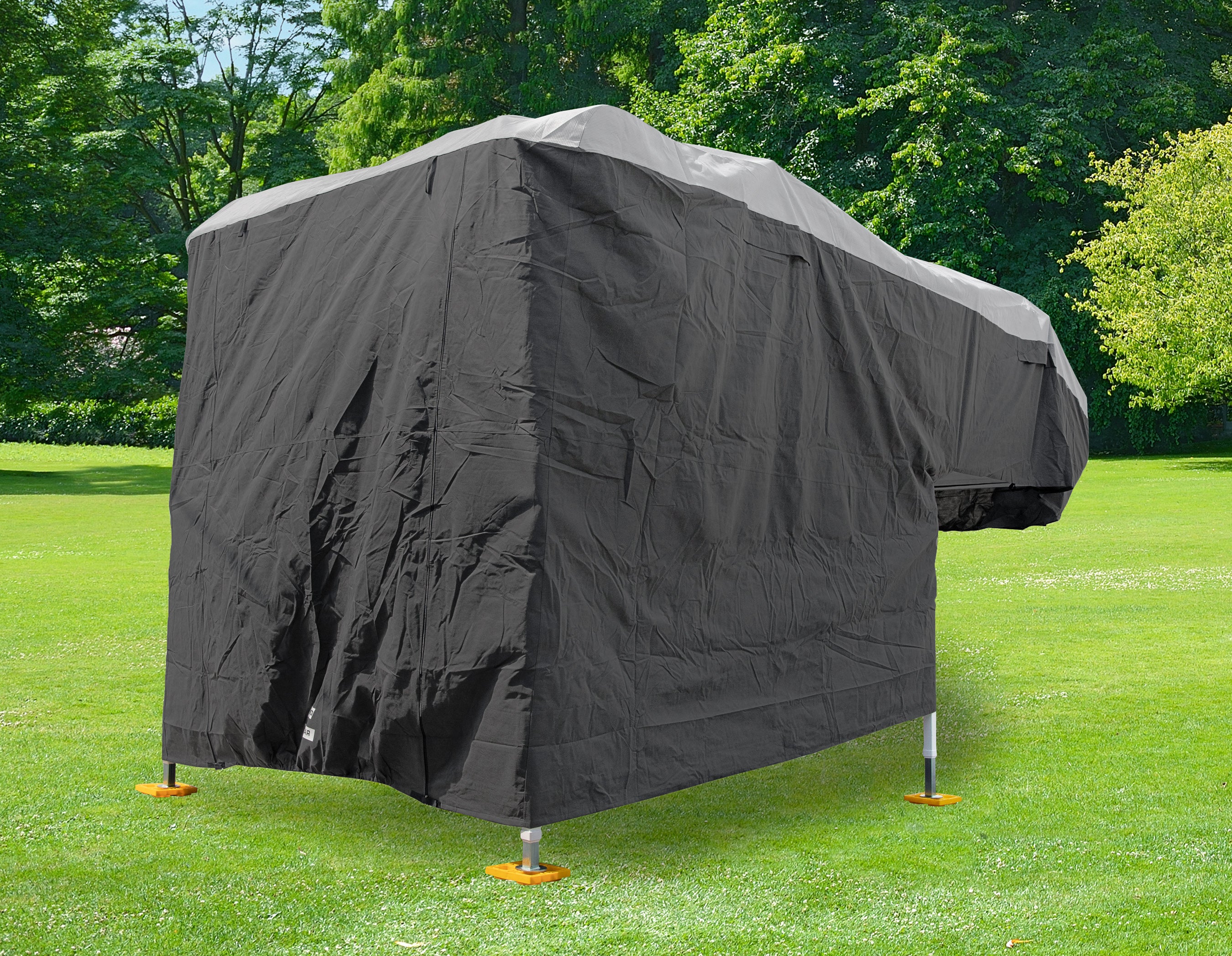 Camco ULTRAGuard 17'6" to 19'6" Slide In RV Camper Cover with Covered Air Vents - VMInnovations