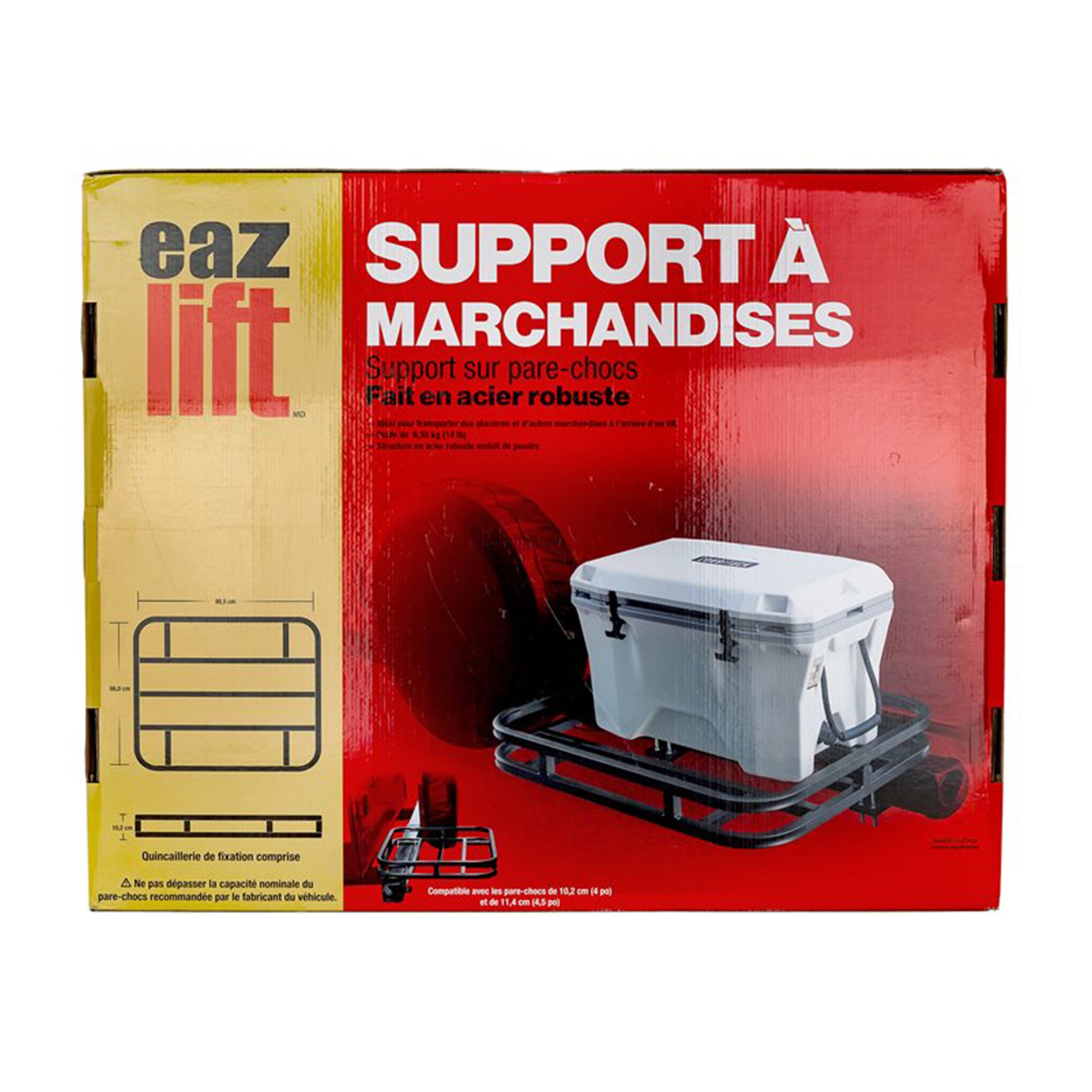 Eaz-Lift RV Bumper Mounted Cargo Carrier, Hitch Rack for 4" & 4.5" Bumpers(Used)