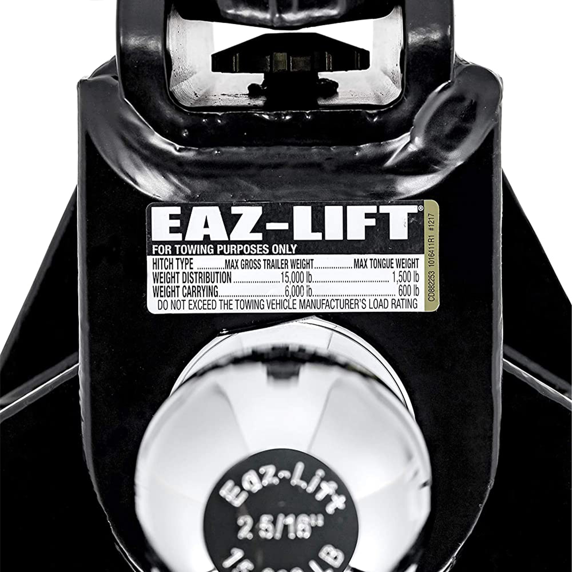 Camco Eaz Lift ReCurve R6 Weight Distribution Hitch w/15,000 lbs Capacity, Black - VMInnovations